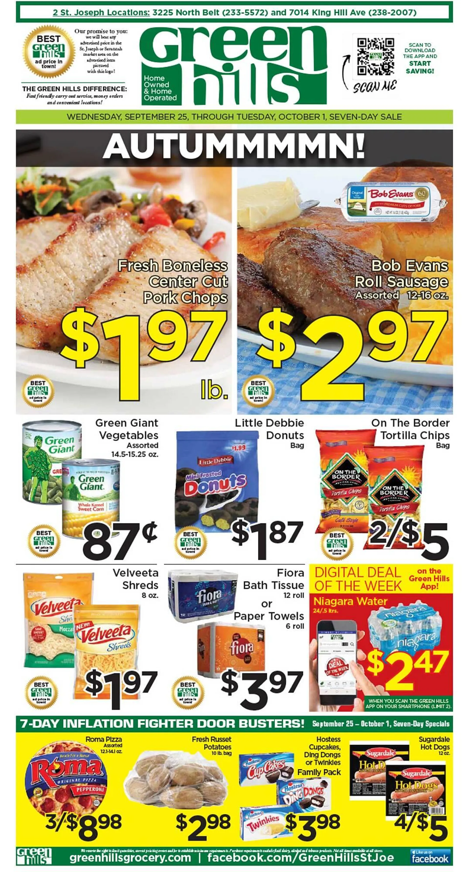 Green Hills Grocery ad - 1