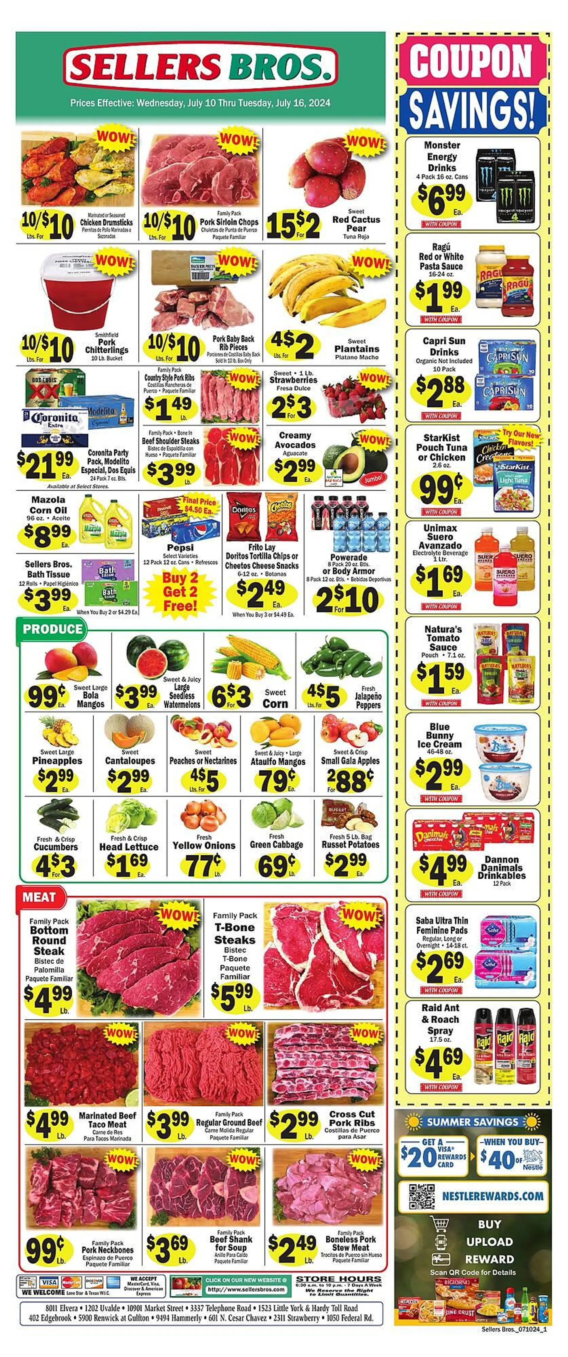 Sellers Bros Weekly Ad - 1