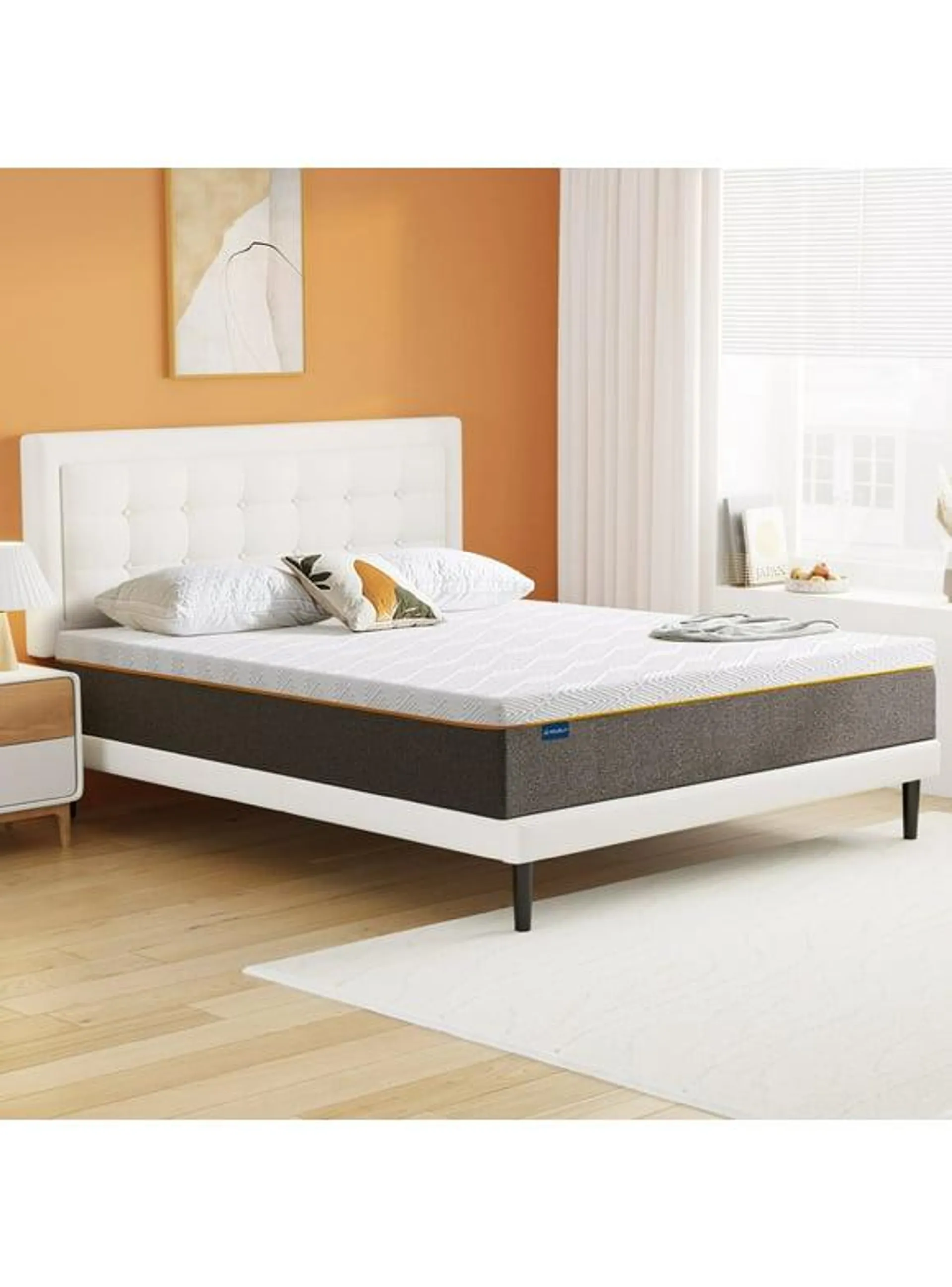 Queen Mattress Molblly 10'' Medium Mattress, Cool Gel Memory Foam Mattress, More Breathable, Comfortable