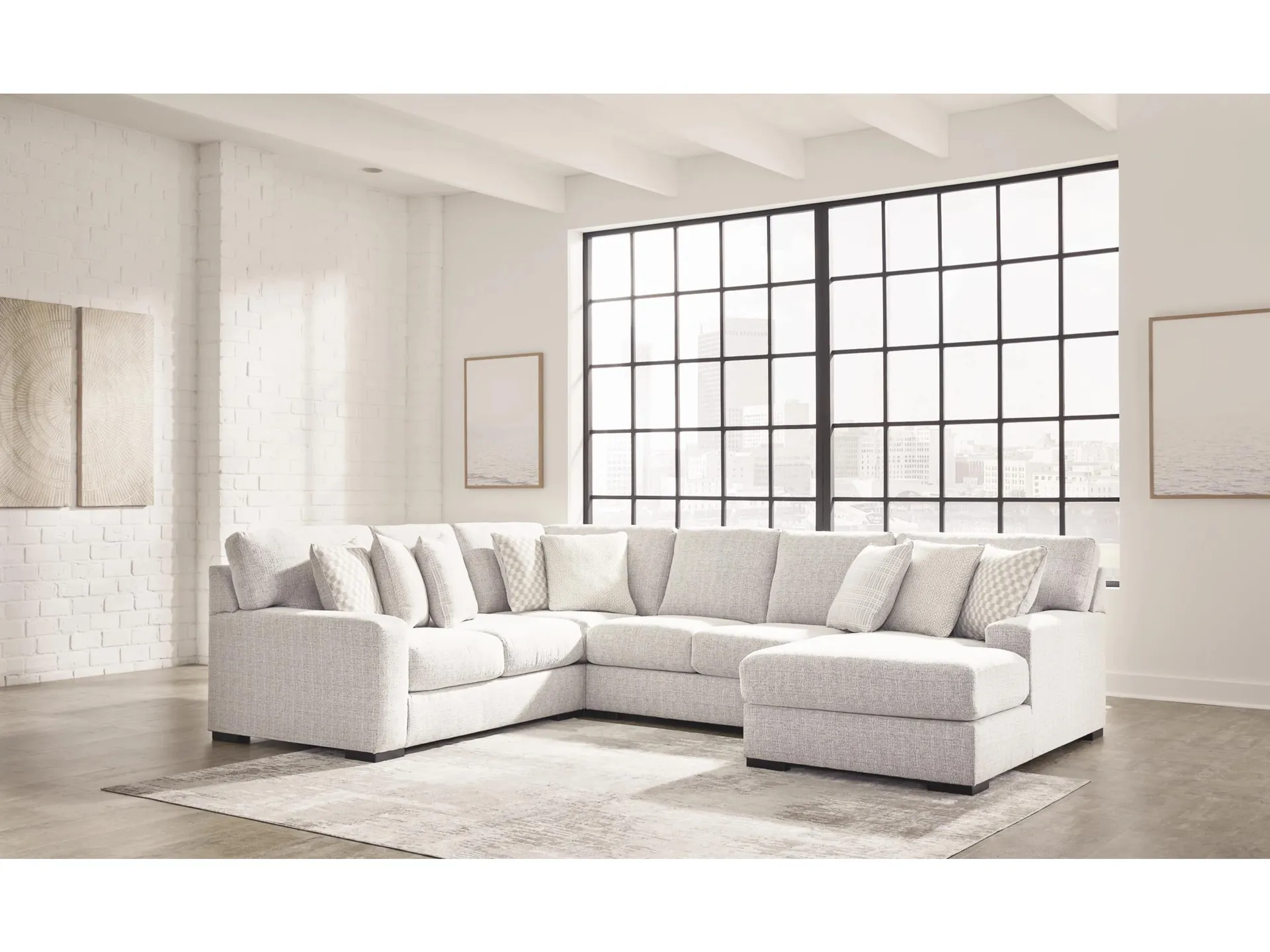 Larce 4-Piece Next-Gen Nuvella™ Performance Fabric Sectional with Chaise
