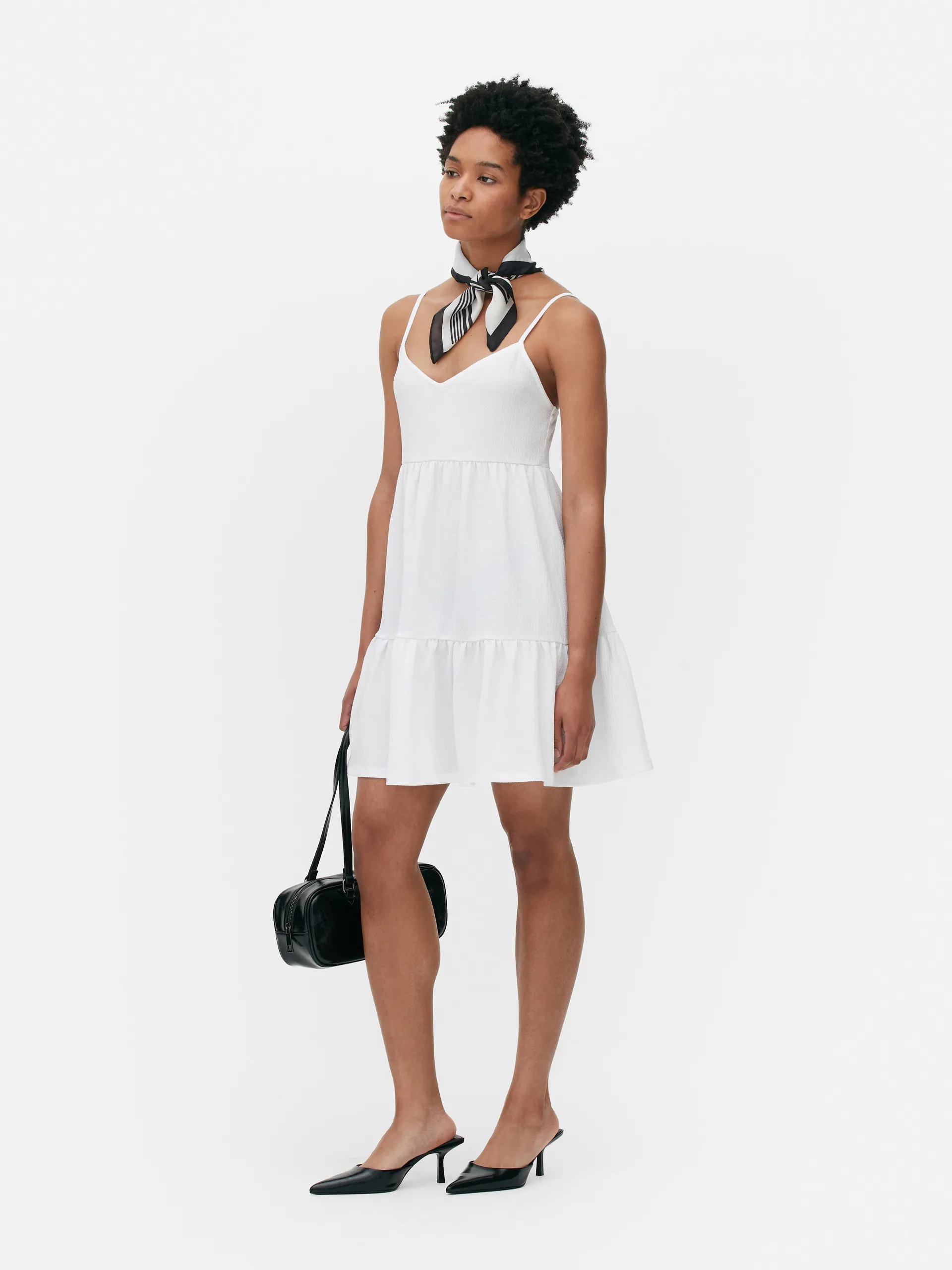 Tiered Smock Mini Dress