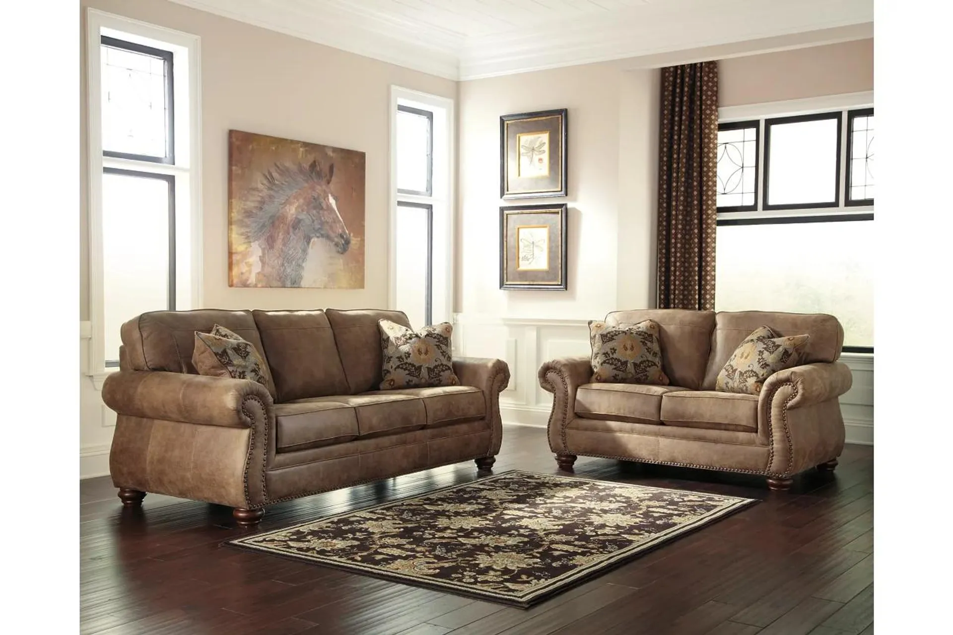 Larkinhurst Sofa and Loveseat