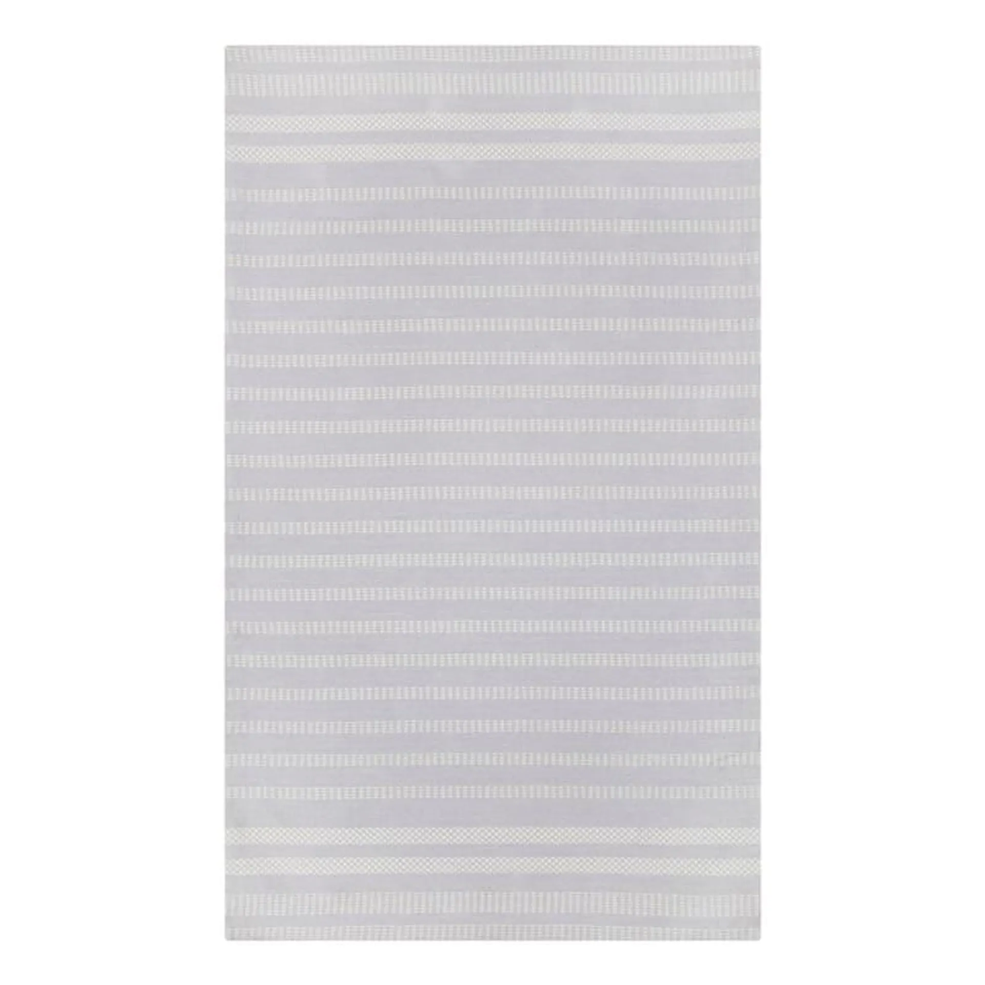 Tiny Dreamers Camden Grey Striped Accent Rug, 3x5