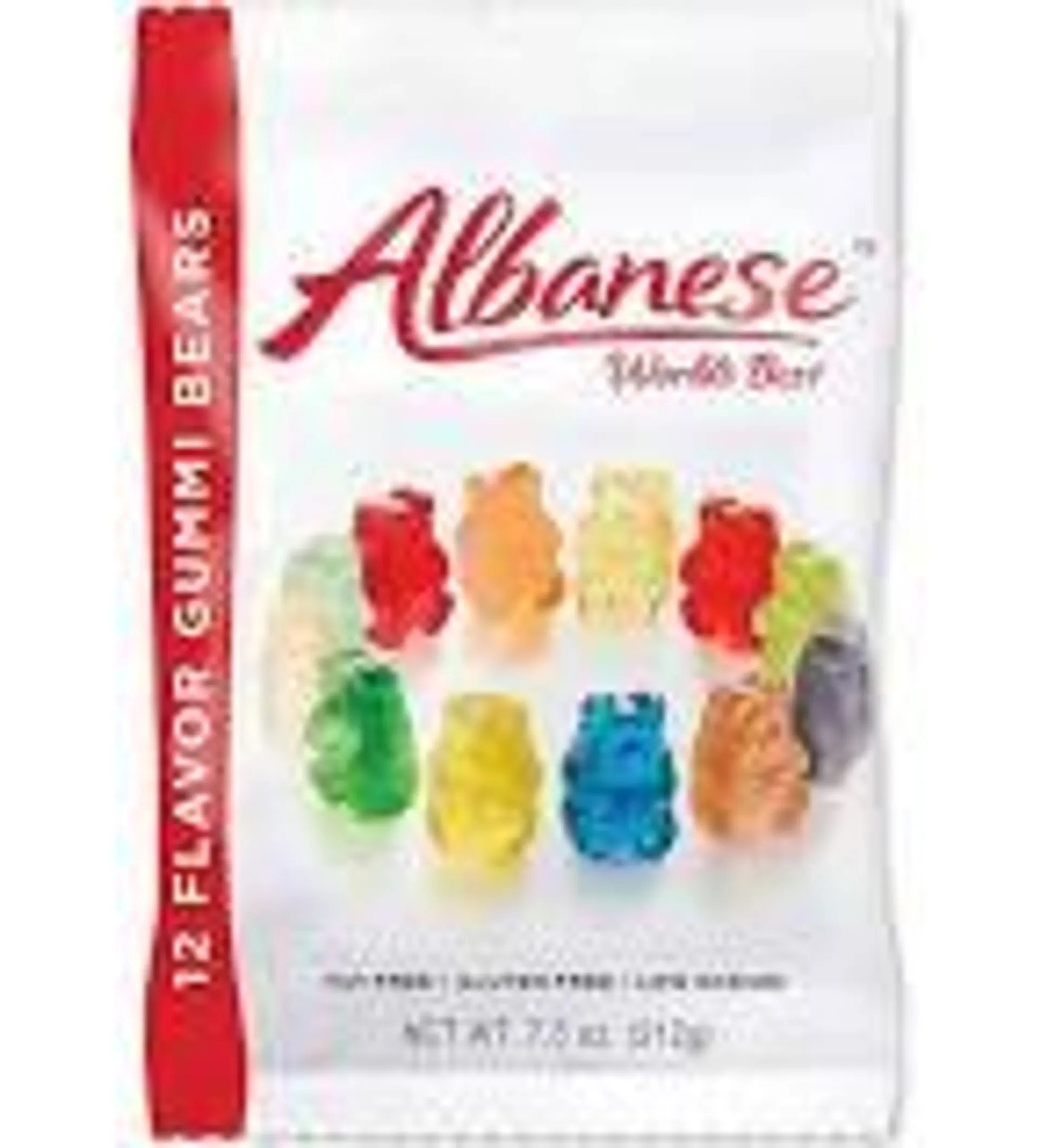 Albanese - 12 Flavors Gummi Bears 7.5 Oz