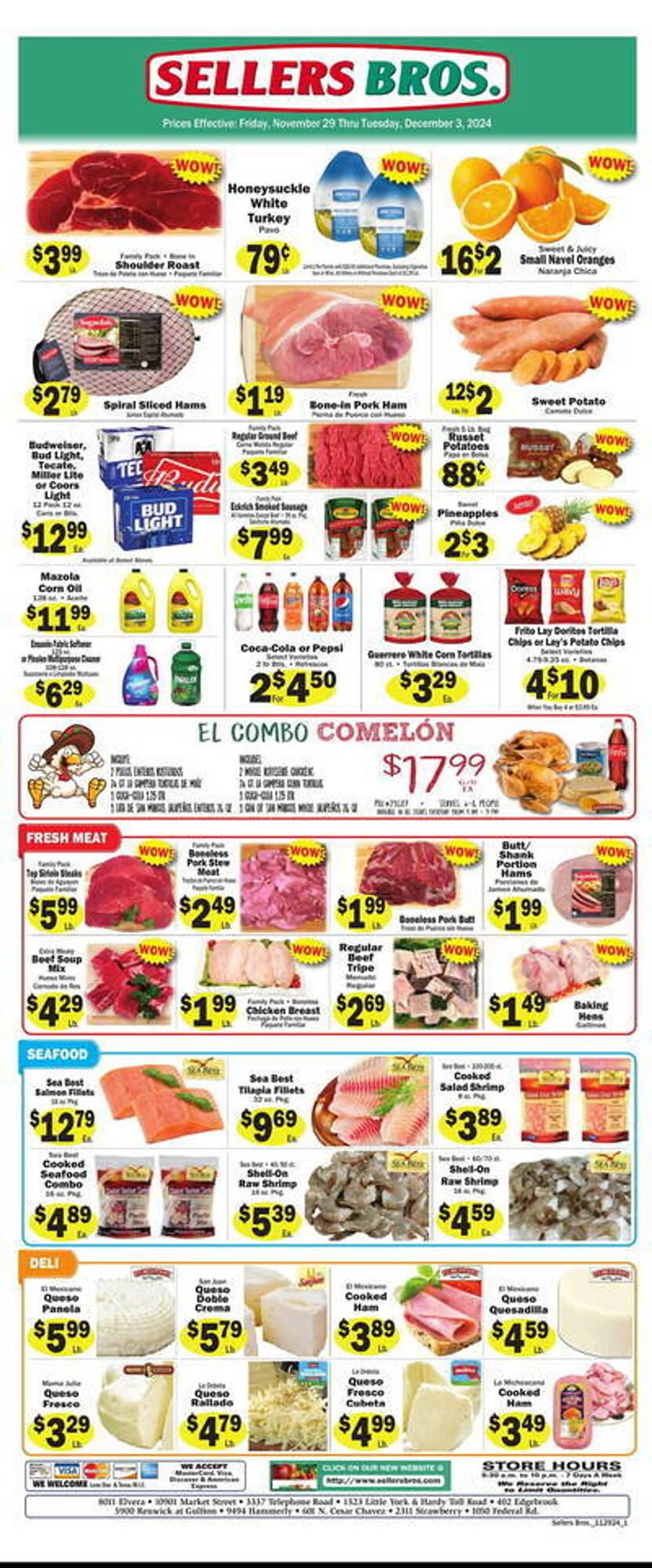 Sellers Bros Weekly Ad - 1