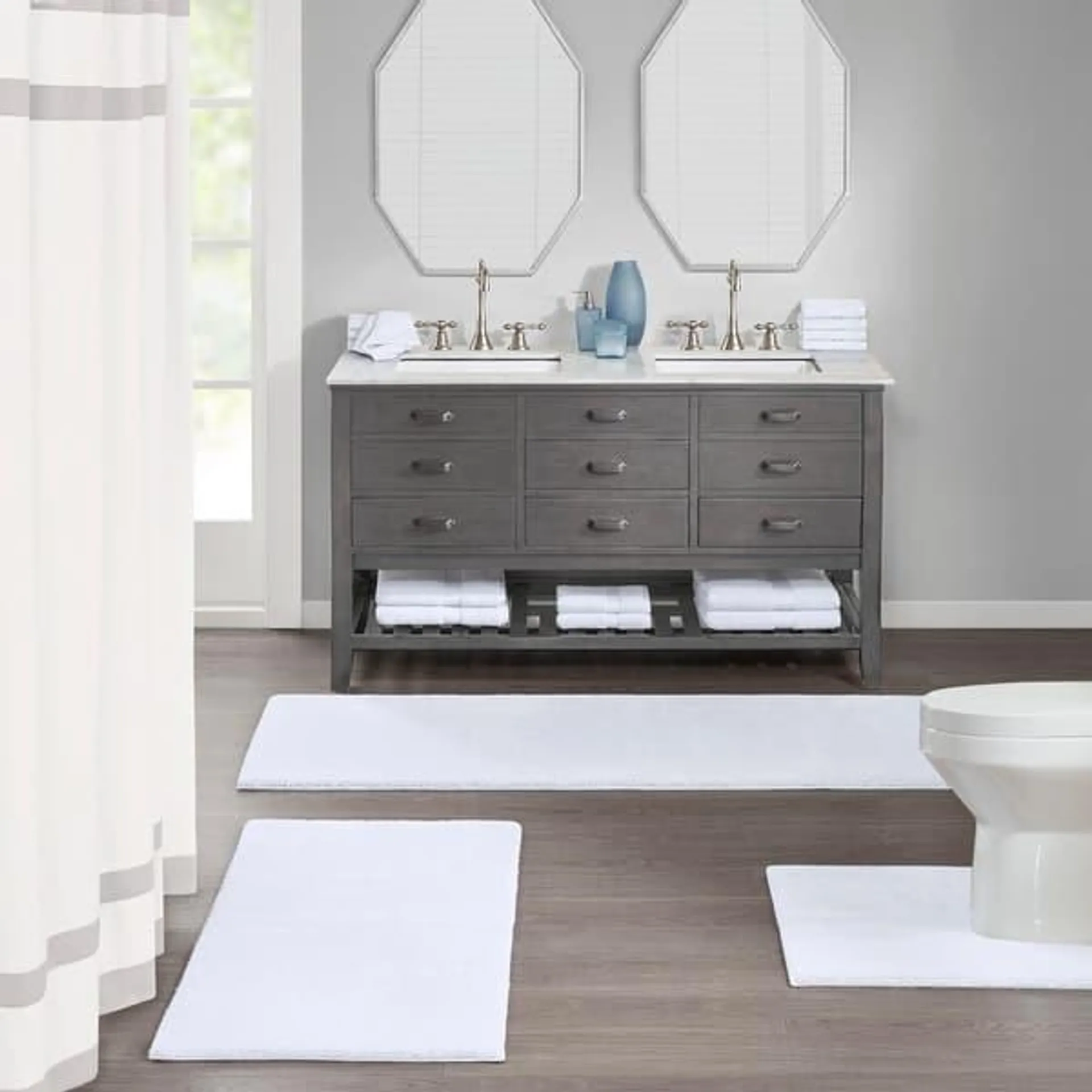 Madison Park Signature Marshmallow Bath Rug