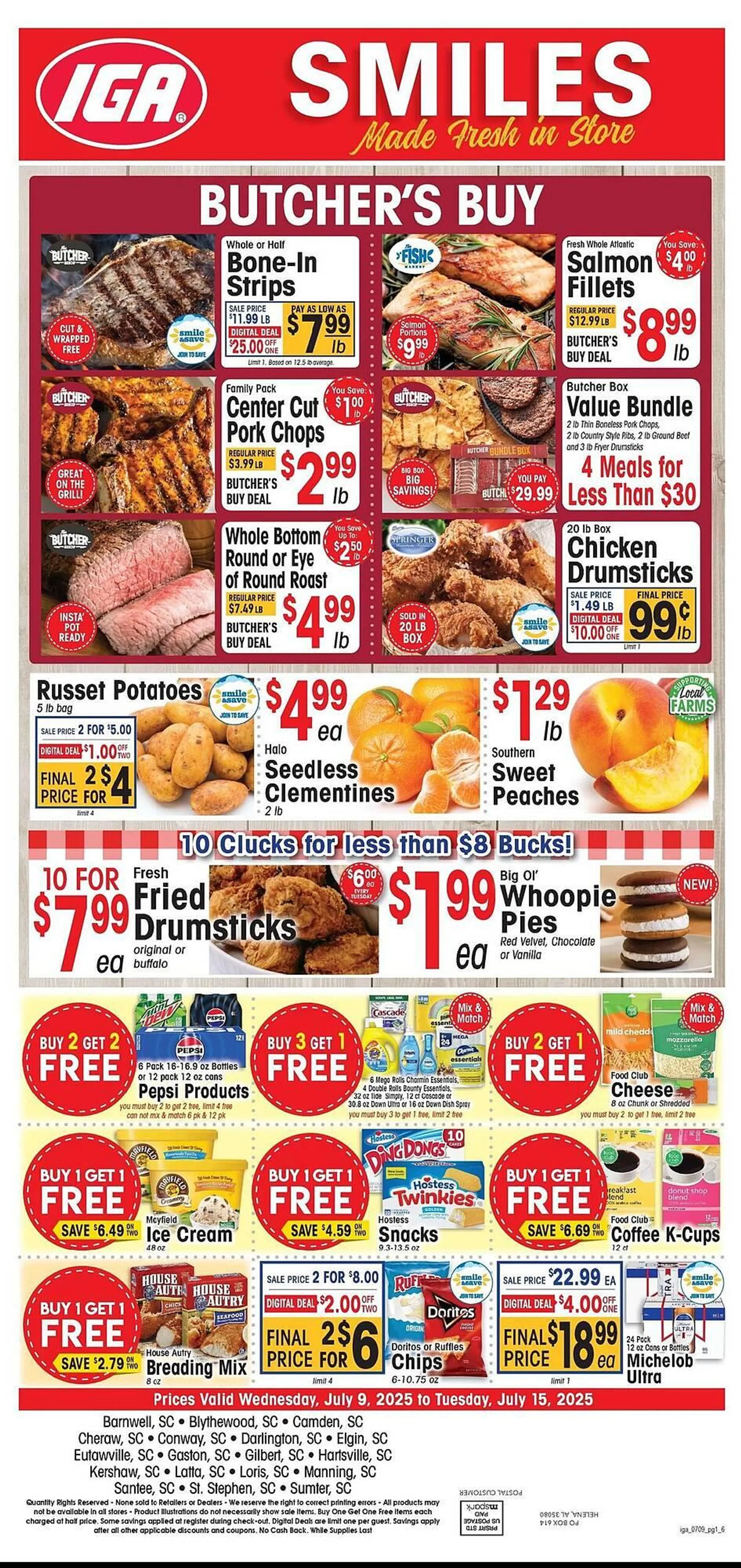 Weekly ad IGA Weekly Ad from July 9 to July 15 2025 - Page 1