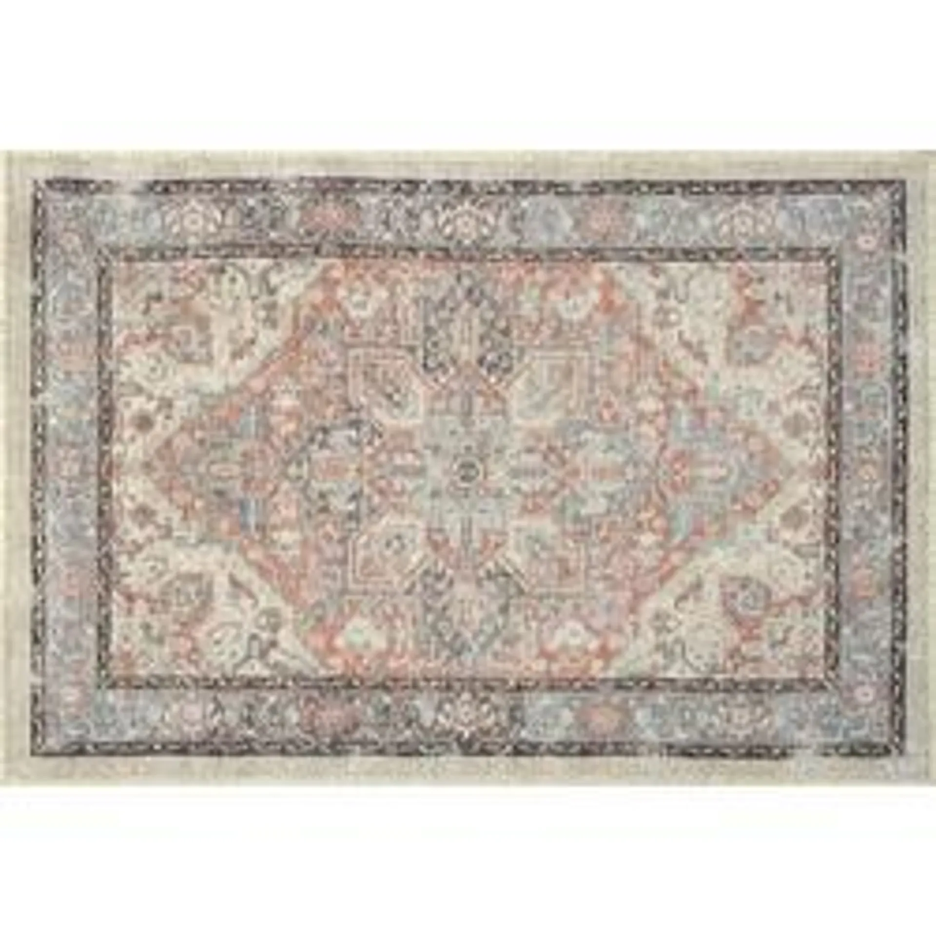 Tayse Rust 2' x 3' Machine Washable Area Rug