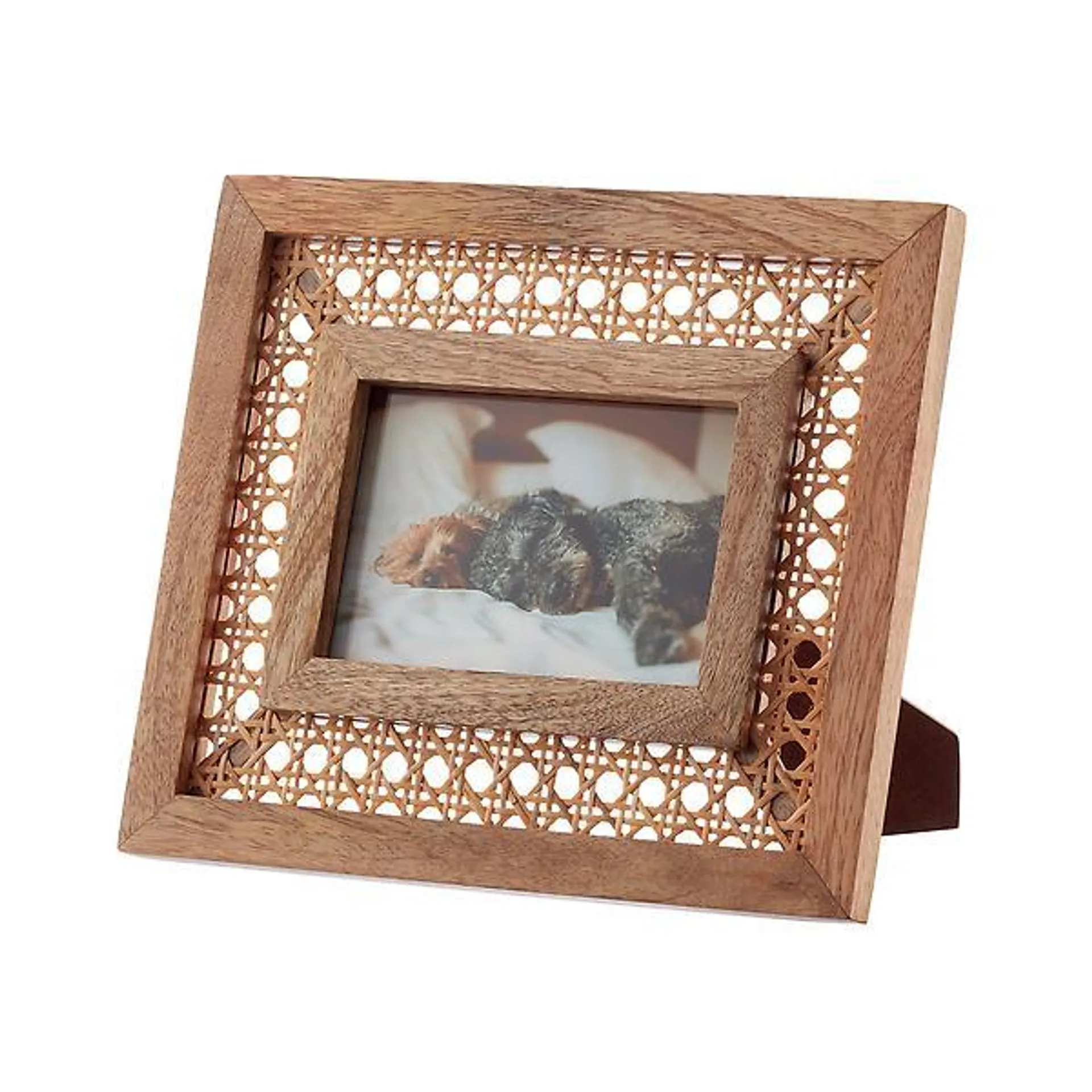 Small Rattan & Mango Wood Frame Natural