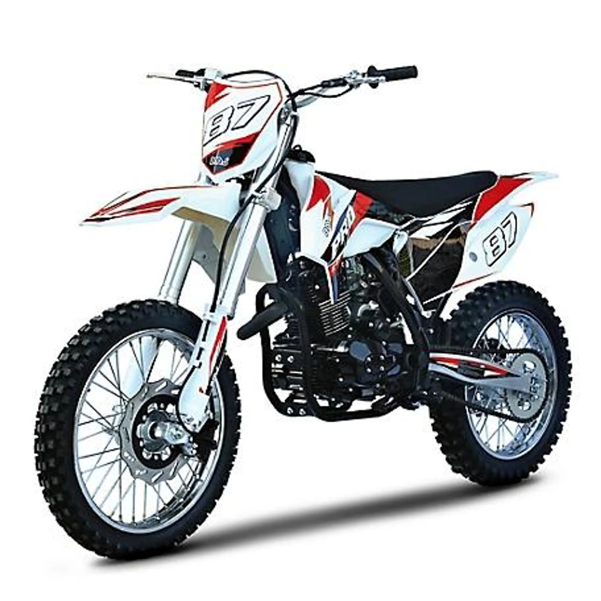 BMS Motorsports Pro X 200 Gas Dirt Bike, Black