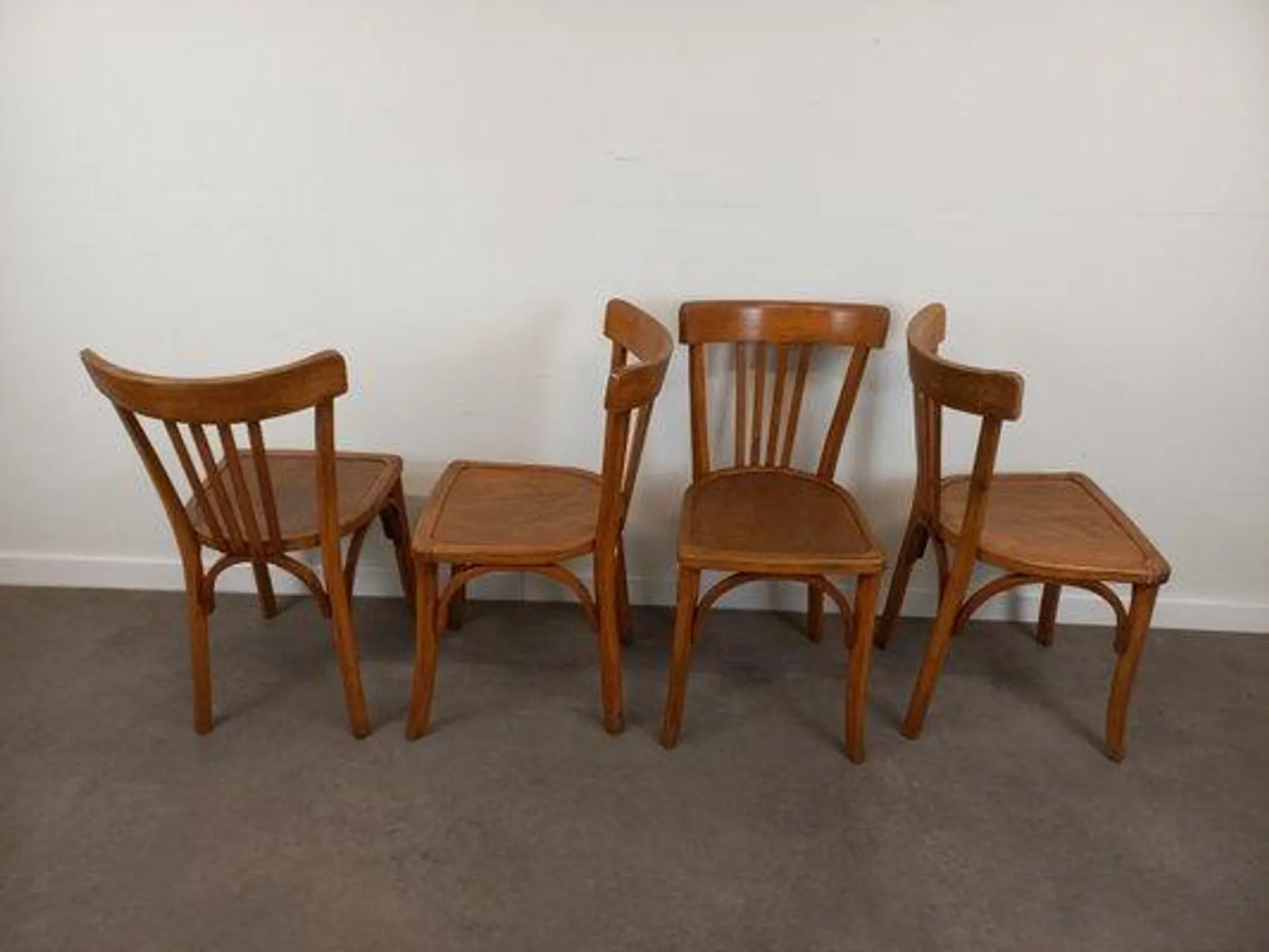 Bistro Chairs from Luterma, 1950s, Set of 4