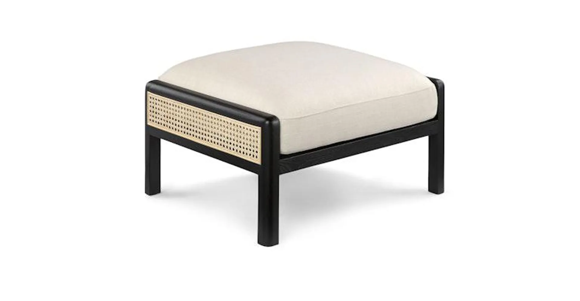 Candra Black Ottoman