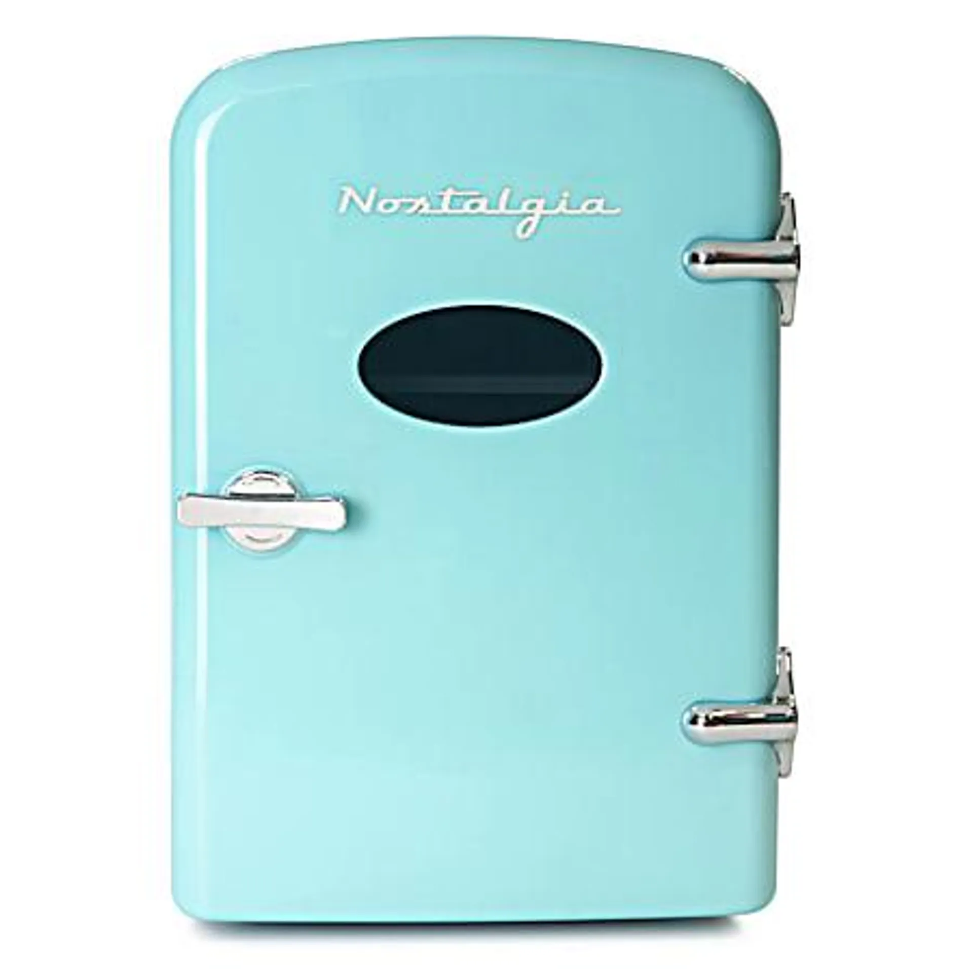 Nostalgia Electrics Mini Aqua Blue Personal Refrigerator