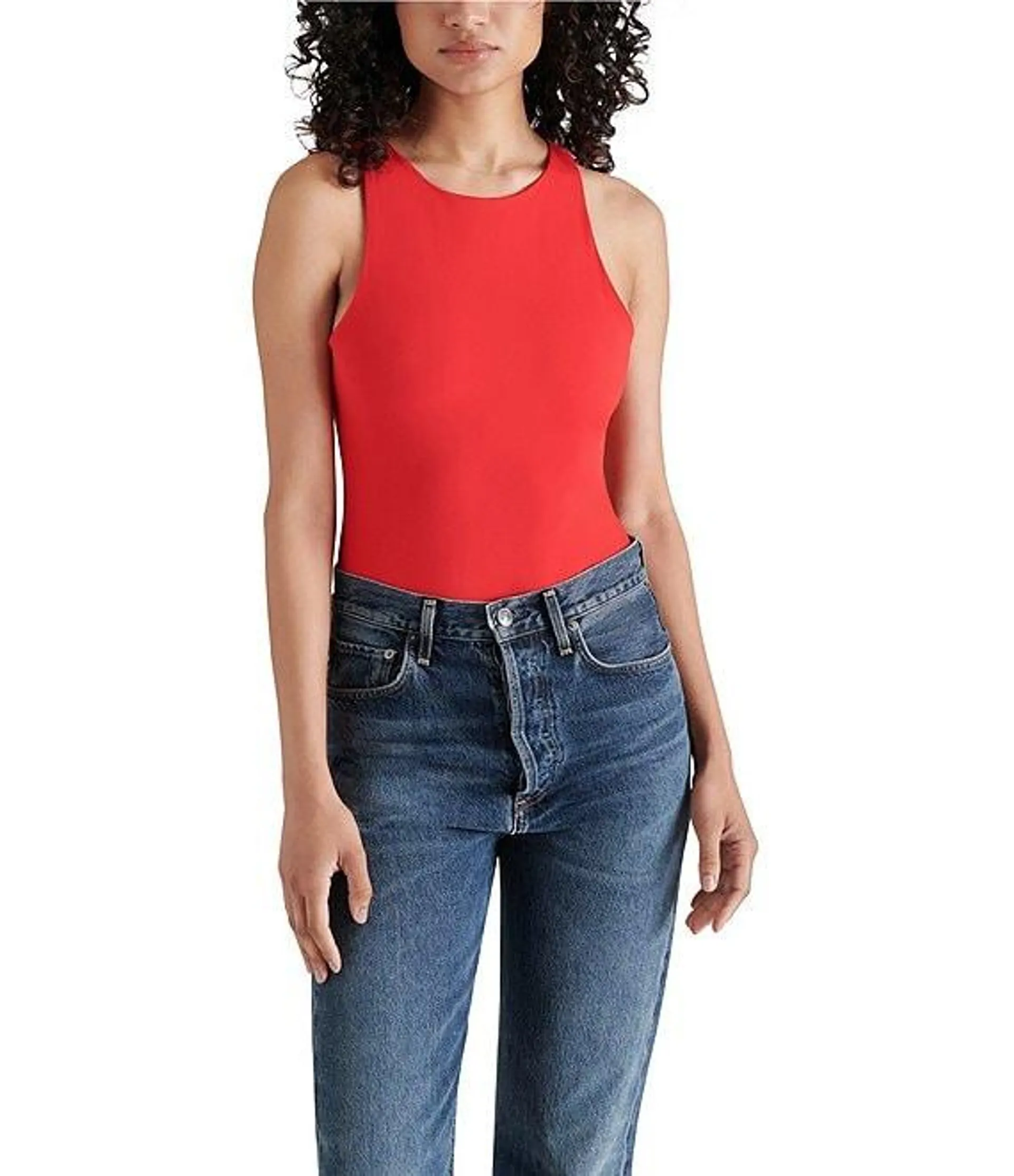 Nico Knit Crew Neck Sleeveless Bodysuit