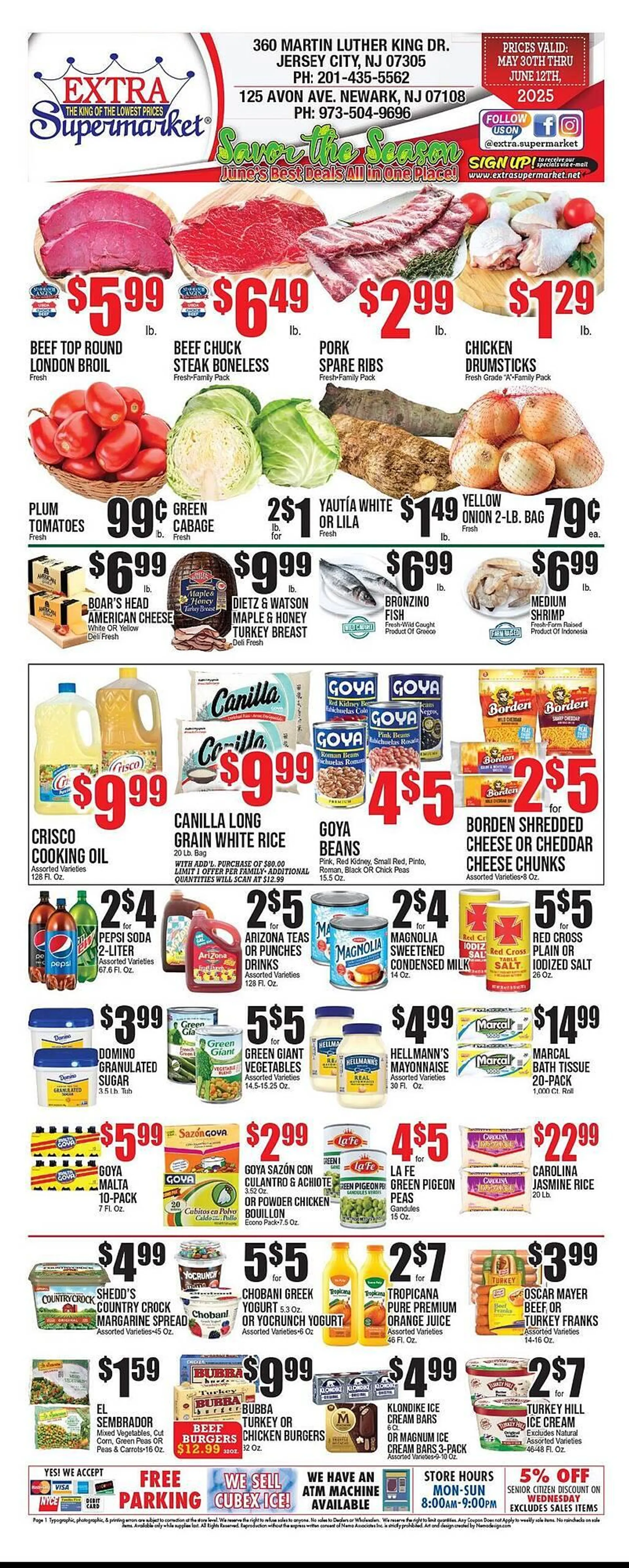 Weekly ad Extra Supermarket Weekly Ad from May 30 to June 12 2025 - Page 1