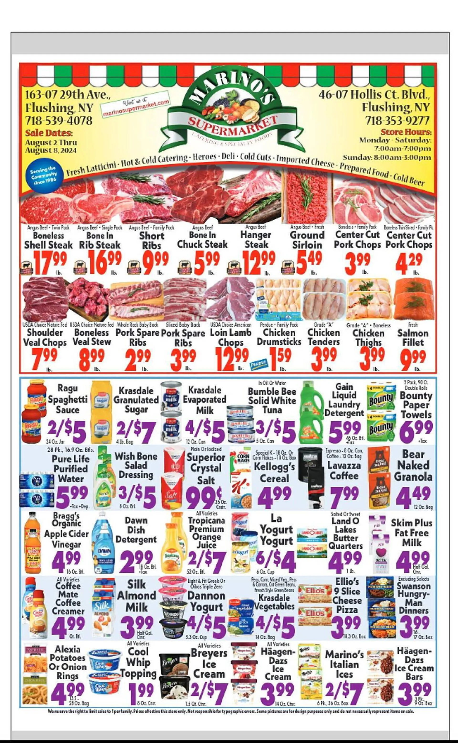 Marinos Supermarket Weekly Ad - 1