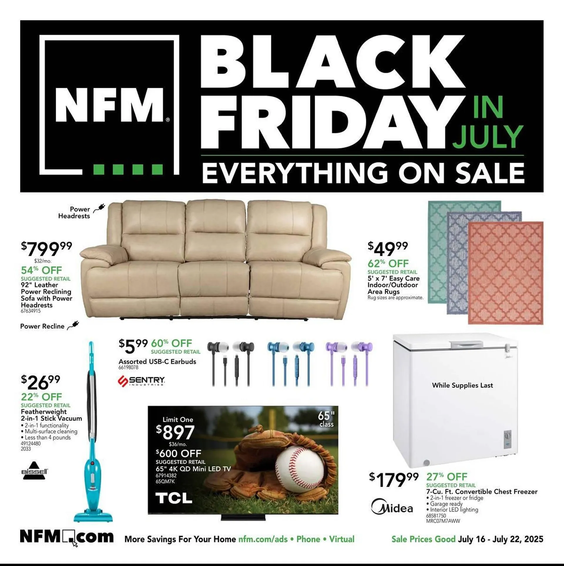 Weekly ad Nebraska Furniture Mart Weekly Ad from July 16 to July 22 2025 - Page 1