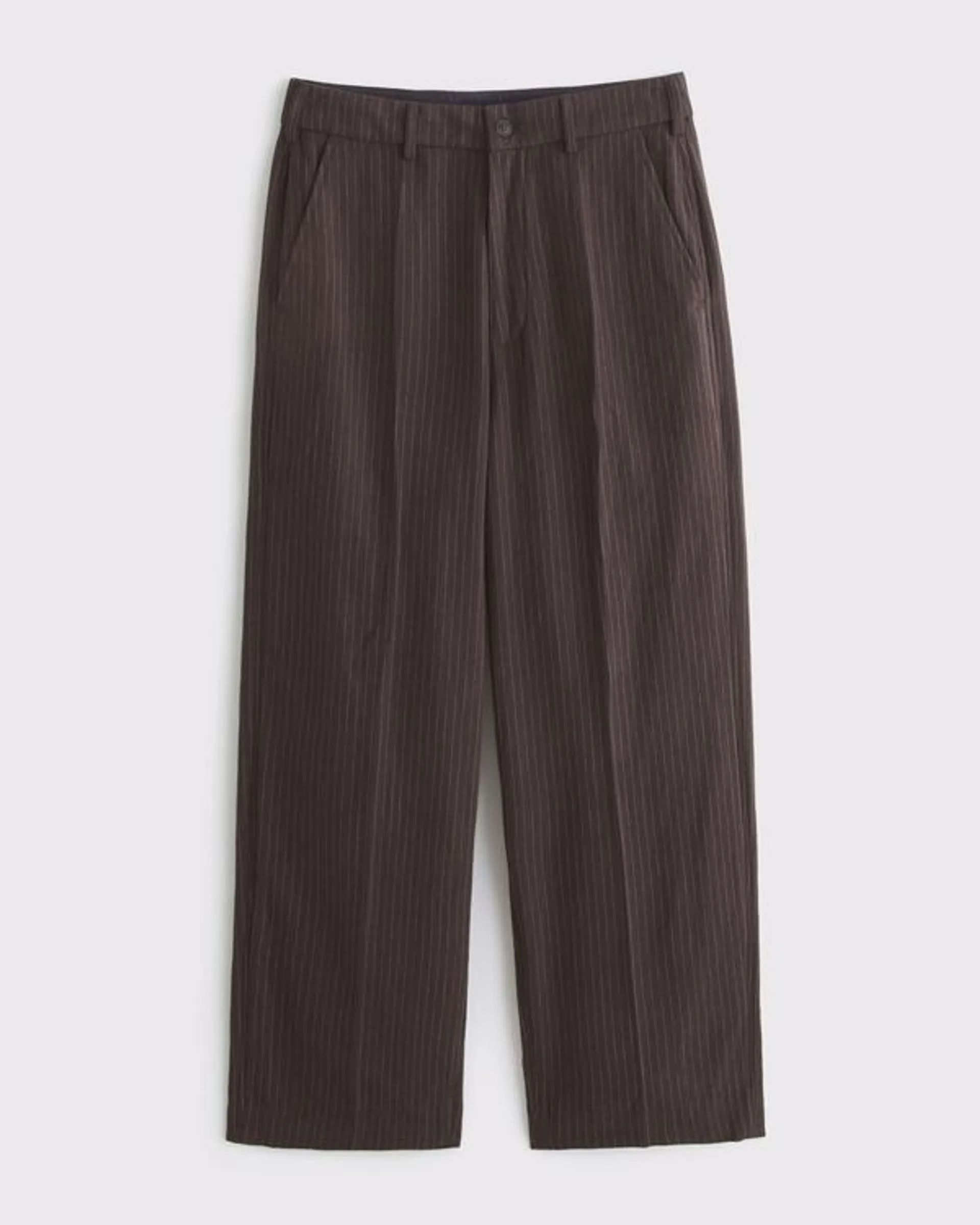 Baggy Tailored Linen-Blend Trouser
