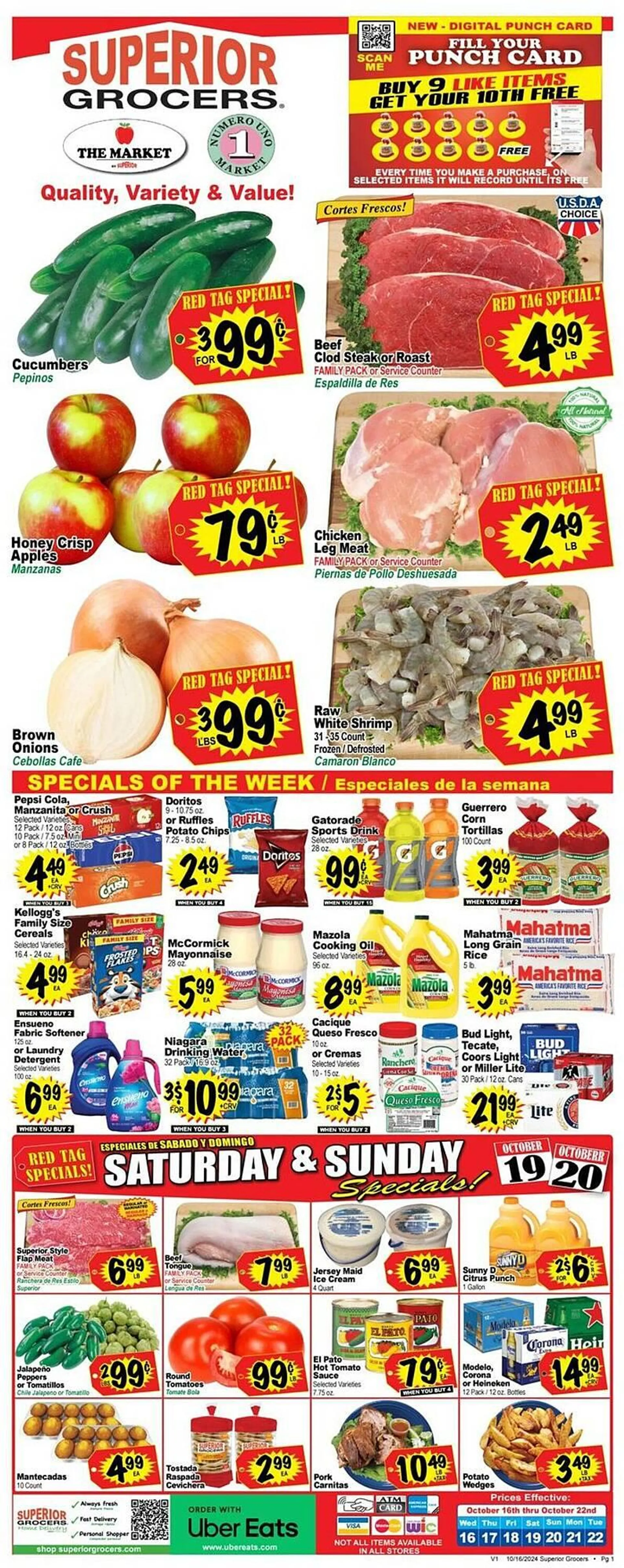 Superior Grocers Weekly Ad - 1