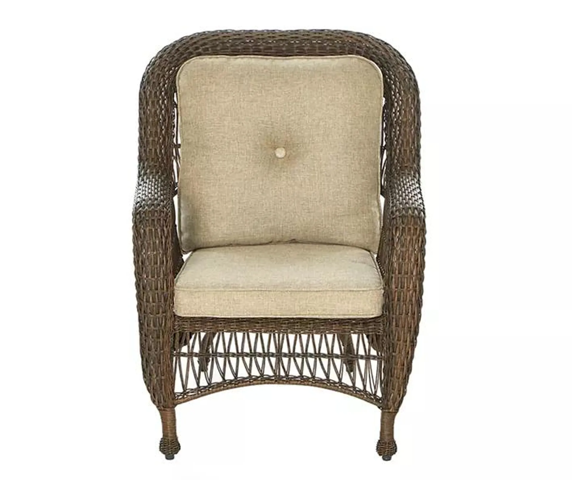 Harvest Run Wicker Cushioned Patio Chair