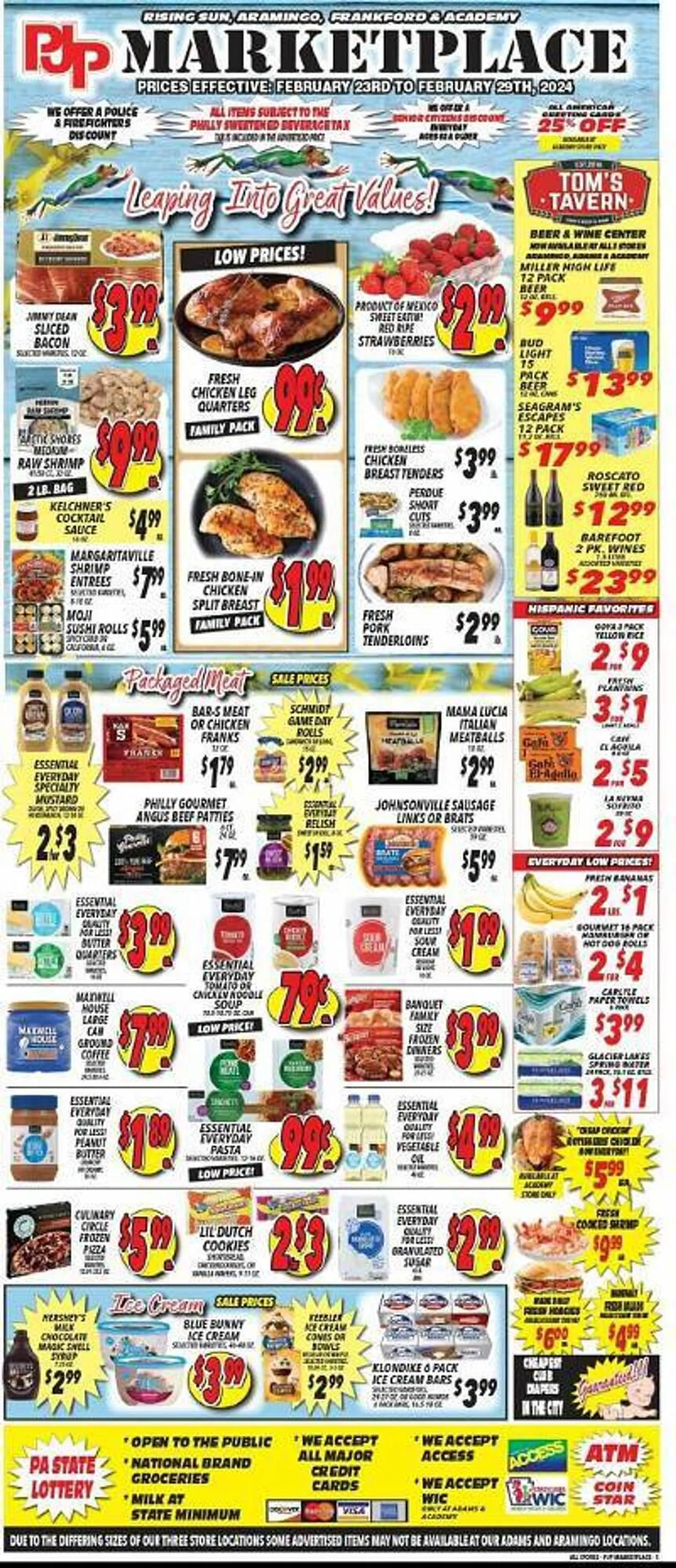 Weekly ad PJP Marketplace Weekly Ad from February 23 to February 29 2024 - Page 