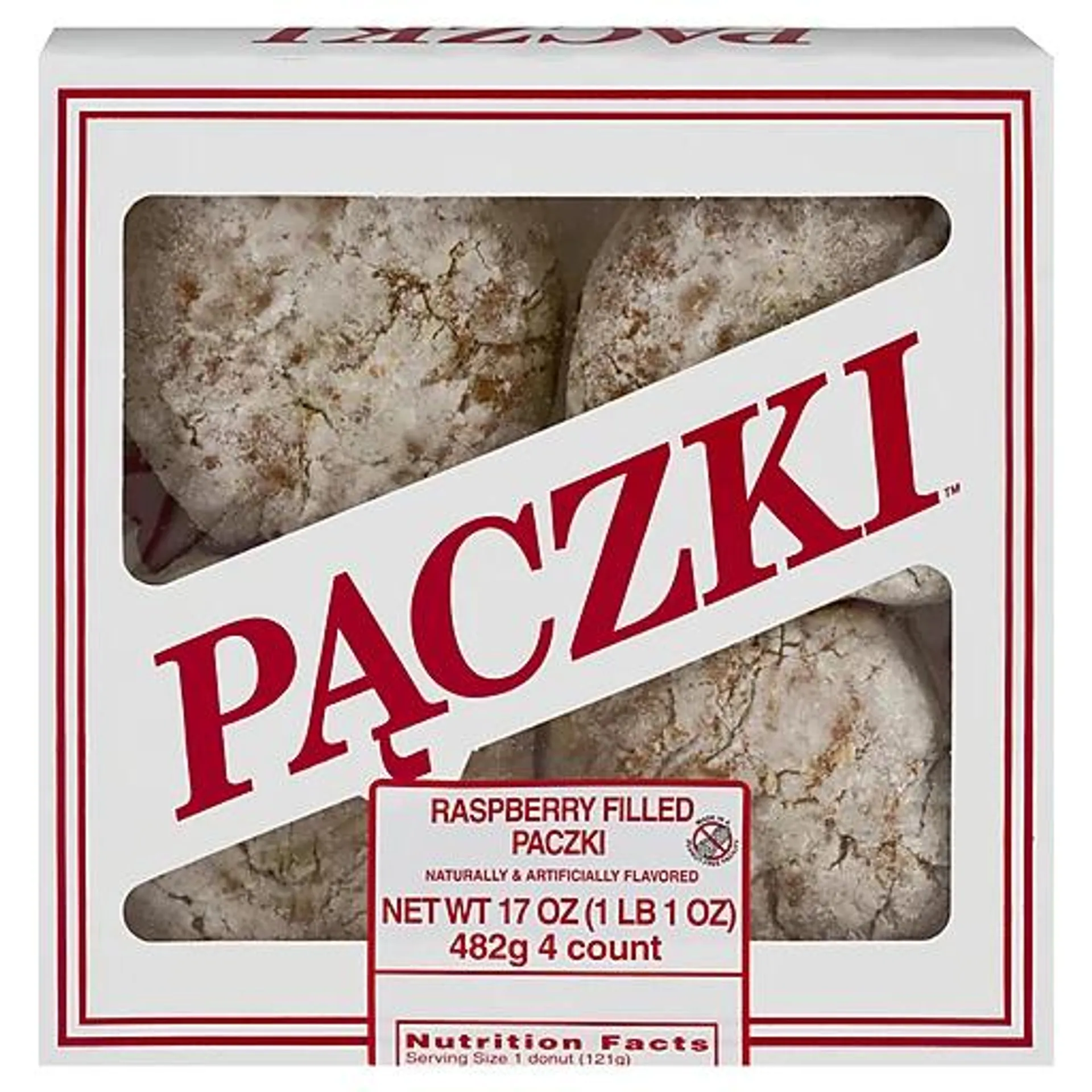 Maplehurst Paczki, Raspberry Filled 4 Ea