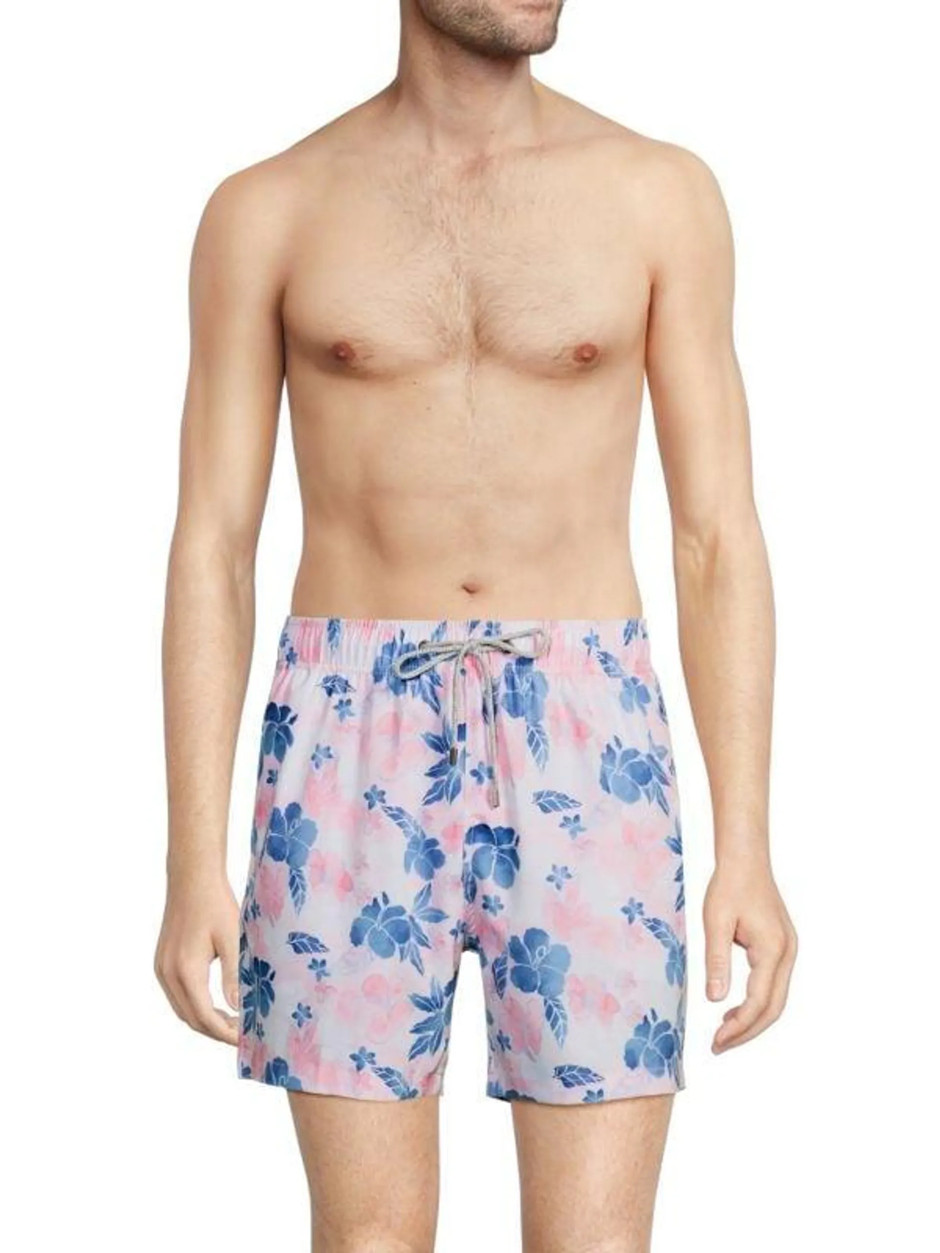 Floral Drawstring Swim Shorts