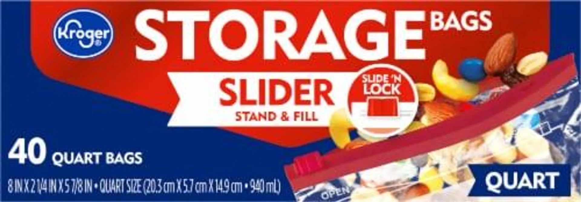 Kroger® Quart Slider Storage Bags