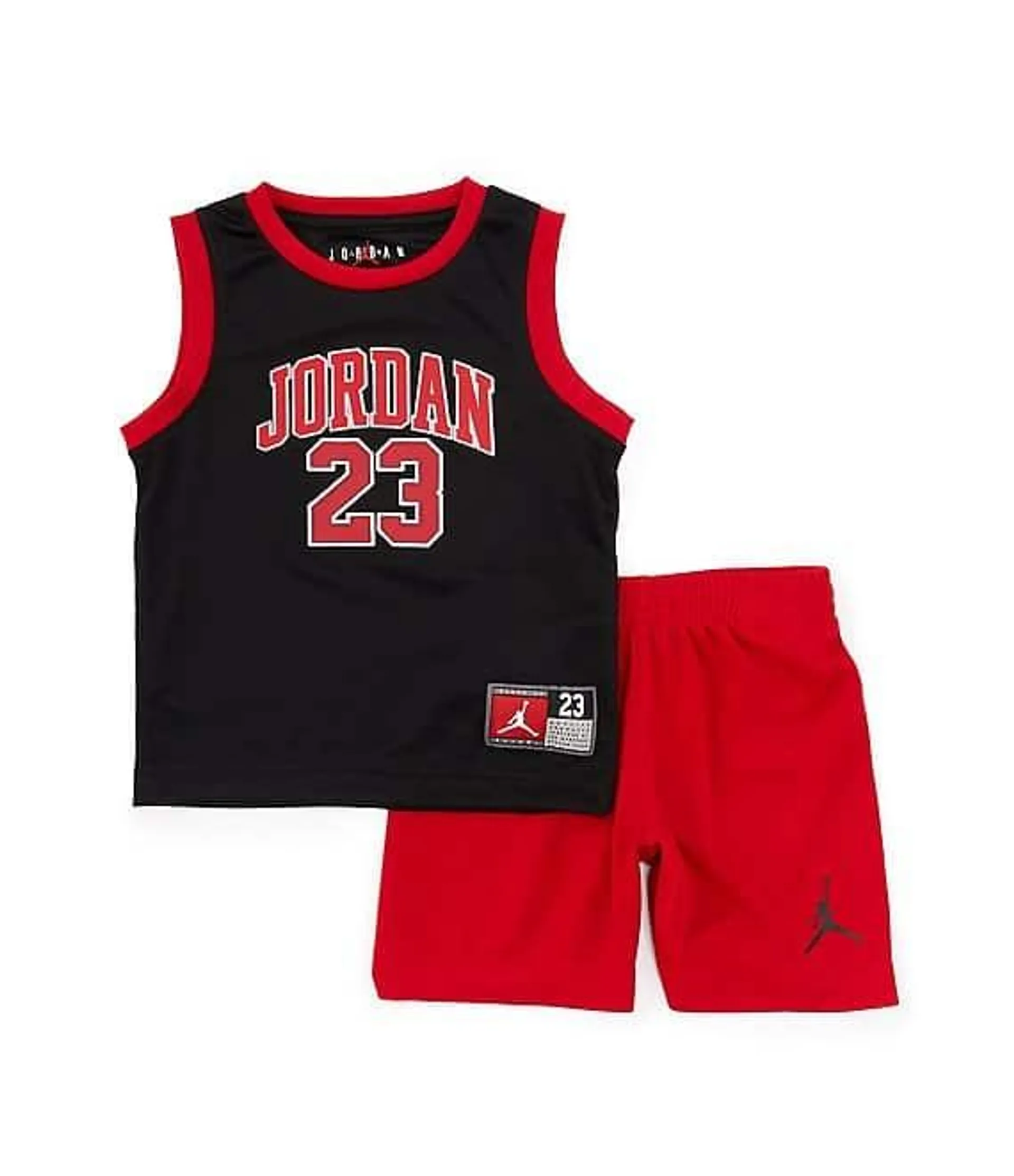 Little Boys 2T-7 Sleeveless Jordan 23 Jersey Tank & Shorts Set