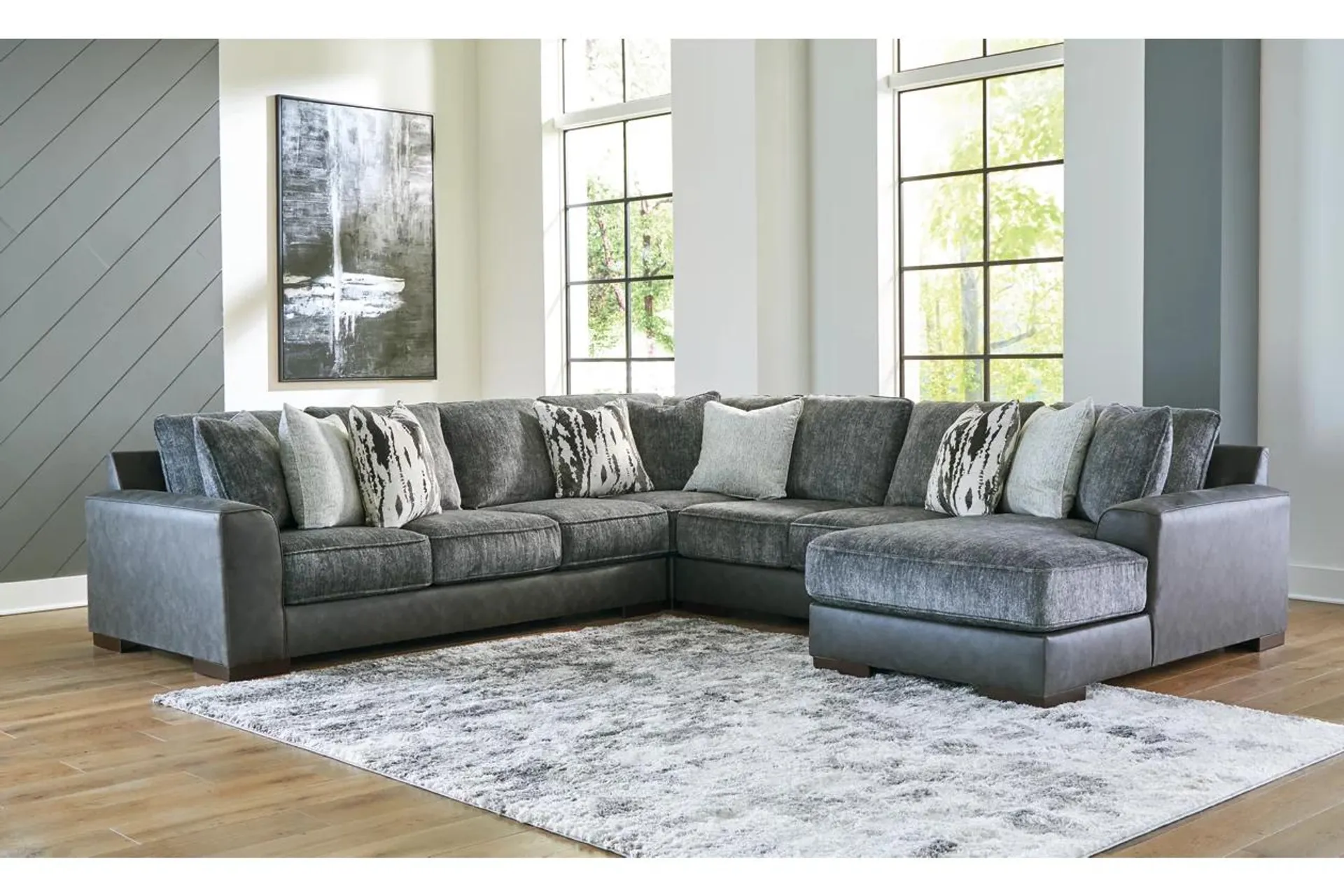 Larkstone 4-Piece Sectional with Chaise