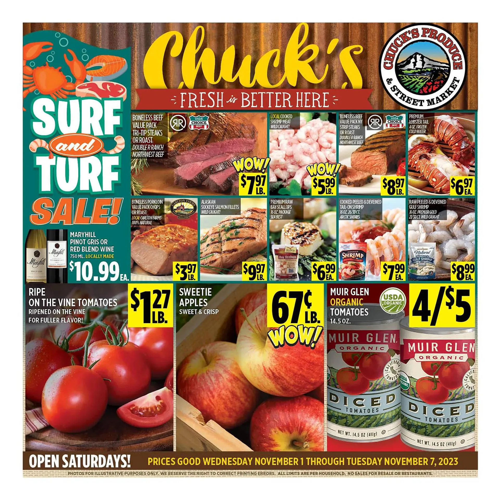 Chucks Produce Weekly Ad - 1
