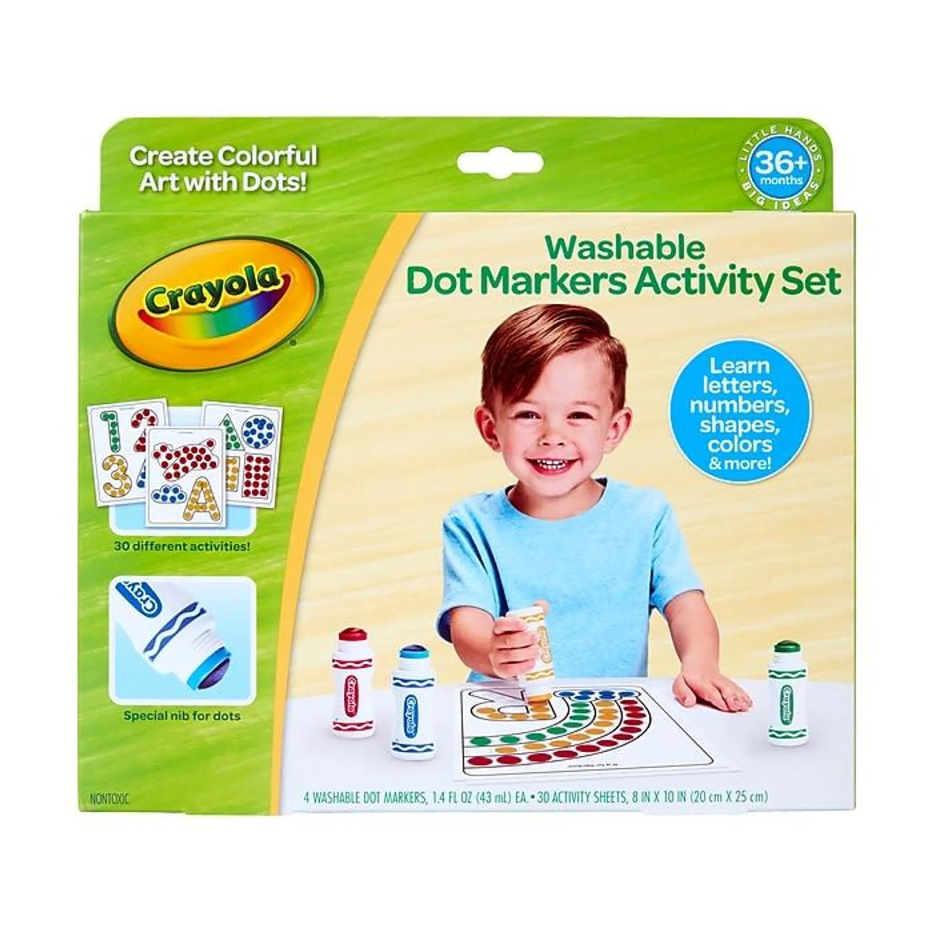 Crayola Washable Dot Markers with Activity Pages,