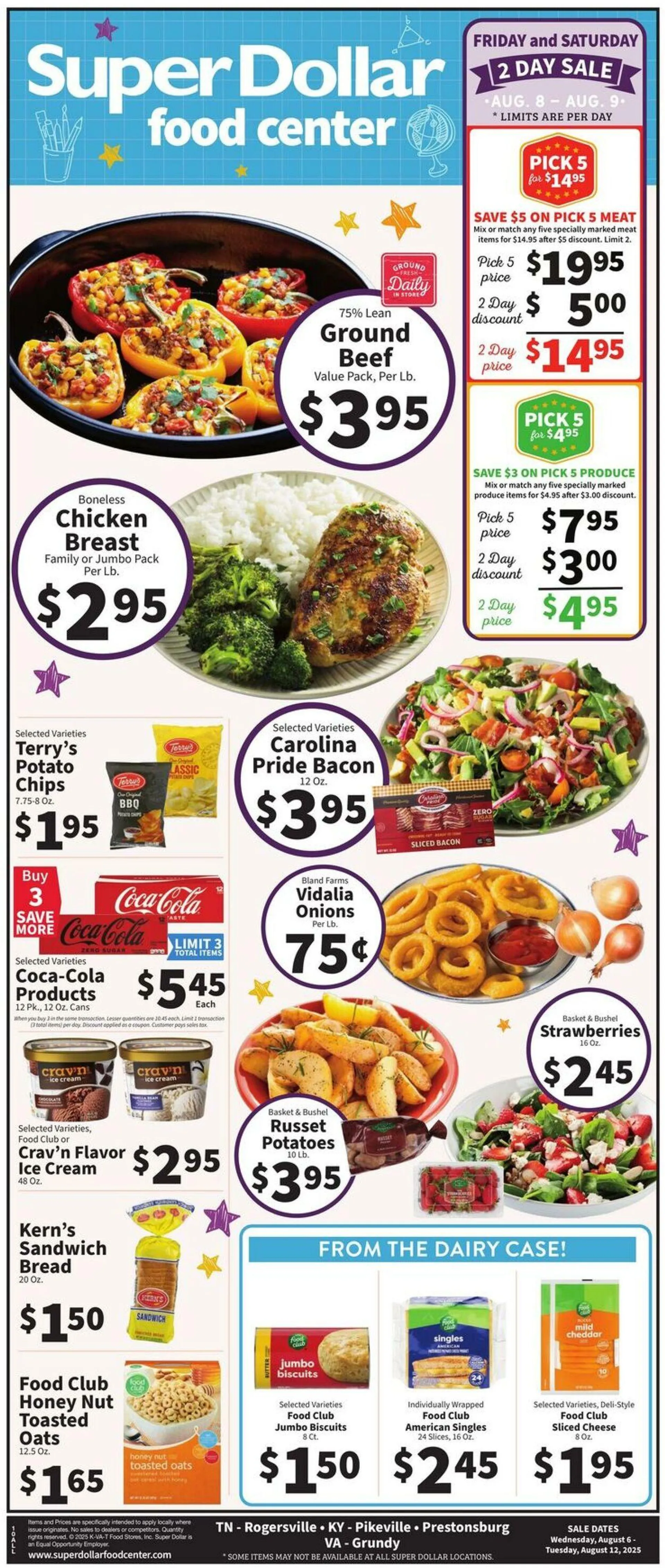 Weekly ad Super Dollar Food Center Current weekly ad from August 6 to August 12 2025 - Page 1