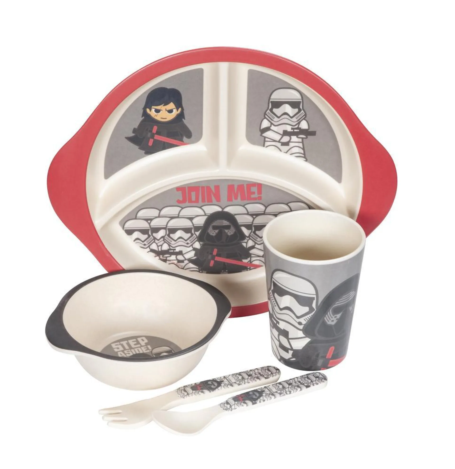 Kylo Ren 5-Piece Bamboo Fiber Dinnerware Set