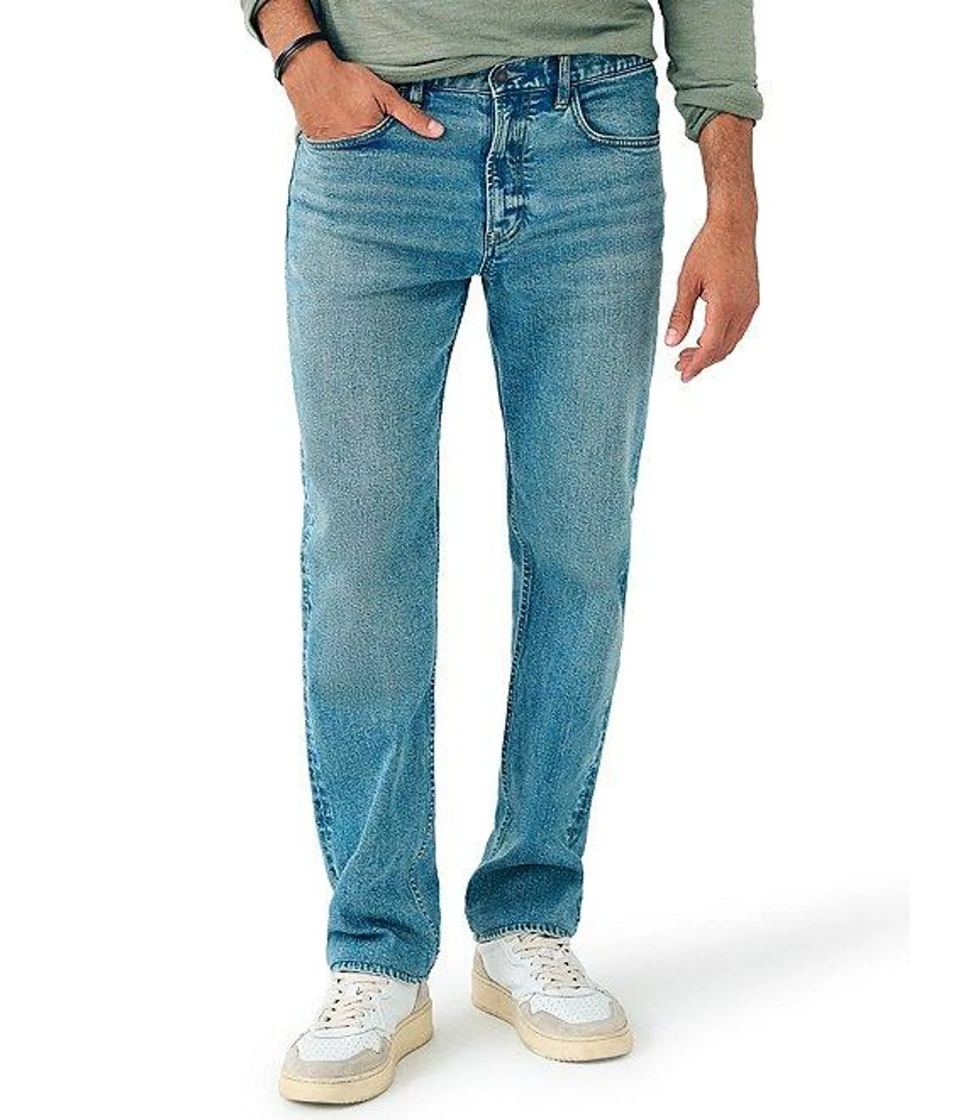 Slim-Straight Fit Stretch Denim Jeans