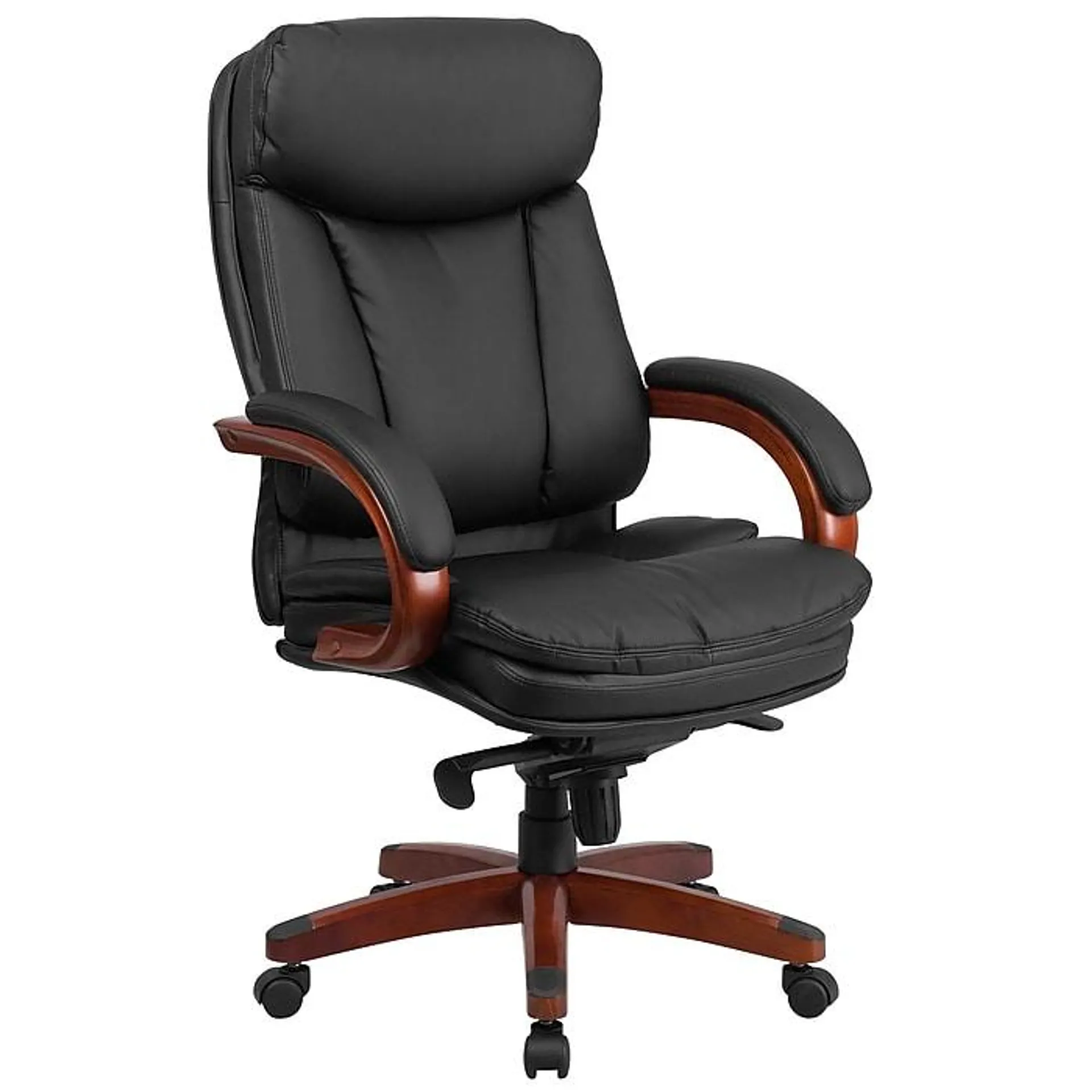 Flash Furniture Hansel Ergonomic LeatherSoft Swivel High Back Executive Office Chair,