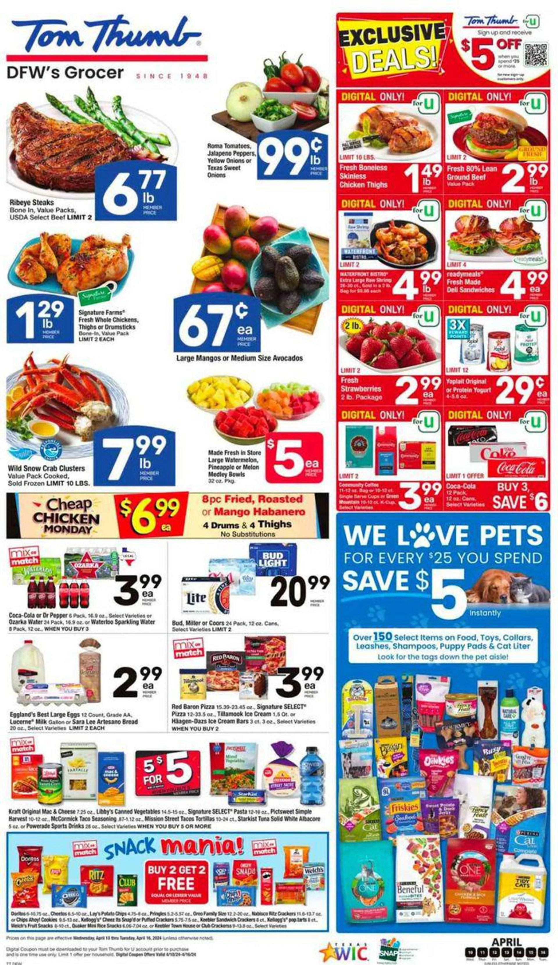 Weekly ad Exclusive Deals from April 11 to April 16 2024 - Page 