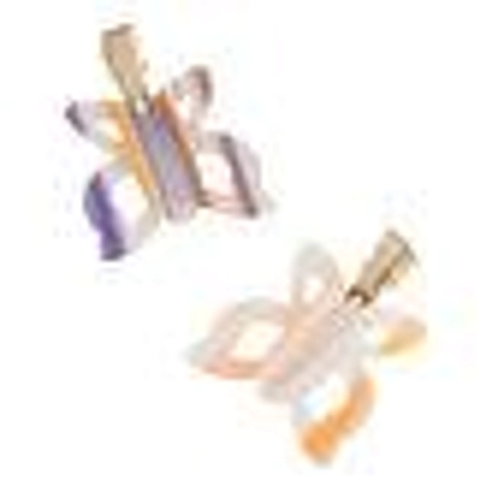 Purple And Orange Acrylic Butterfly Hair Clips 2 Pack