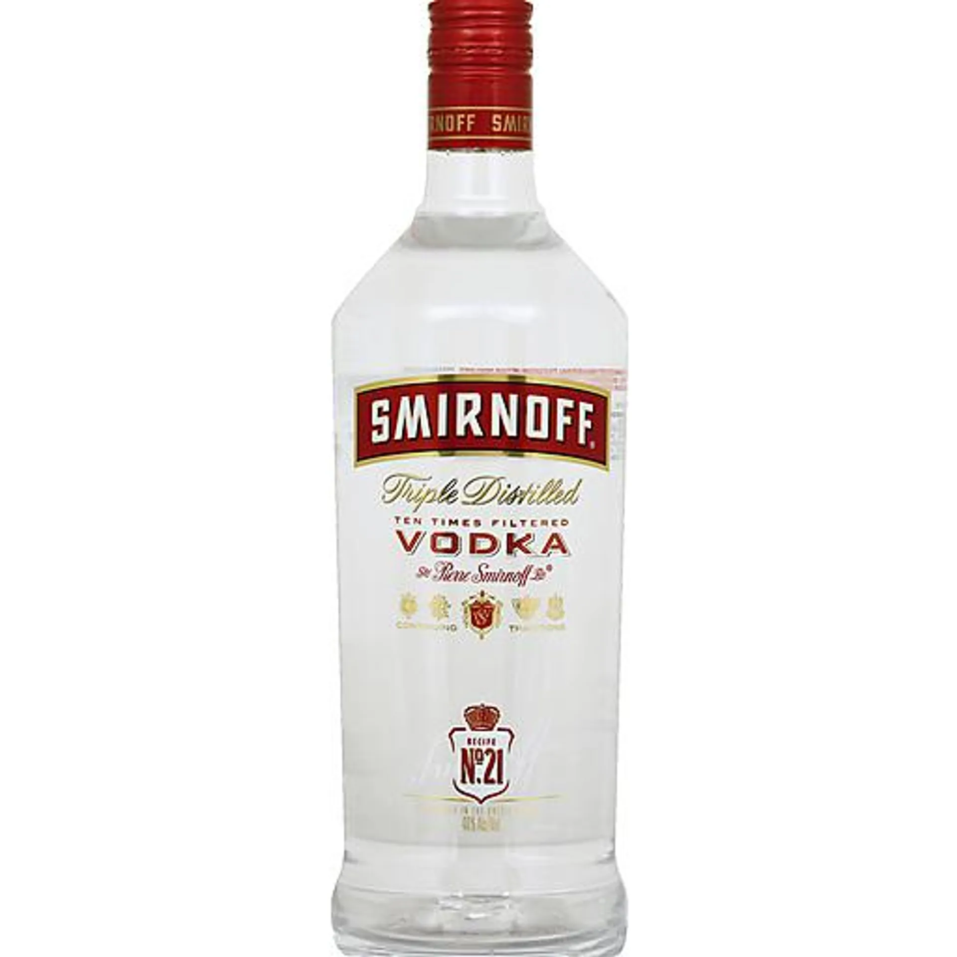 Smirnoff Vodka, Triple Distilled, Recipe No. 21 1.75 l