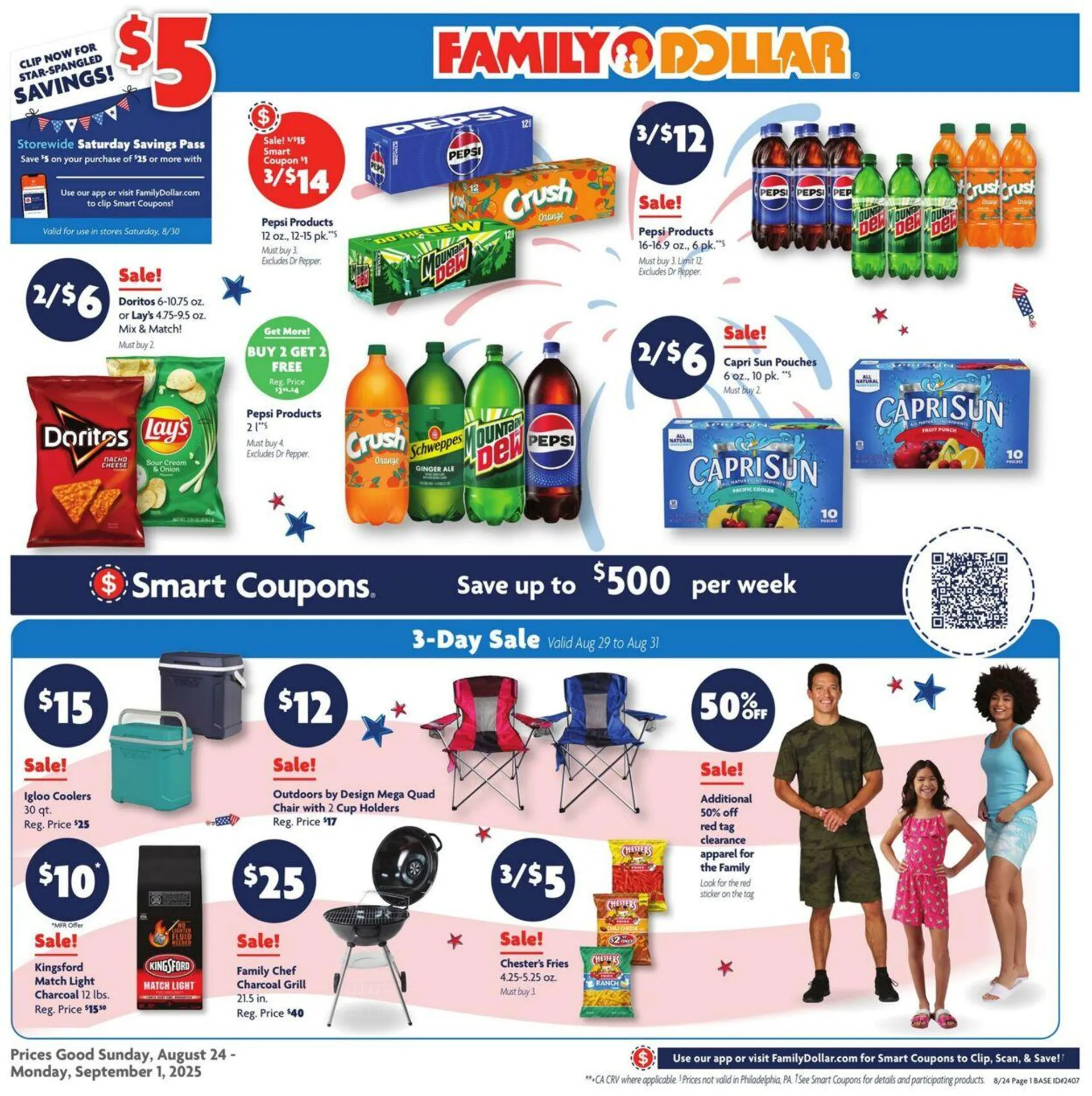 Weekly ad Family Dollar Current weekly ad from August 24 to September 1 2025 - Page 1