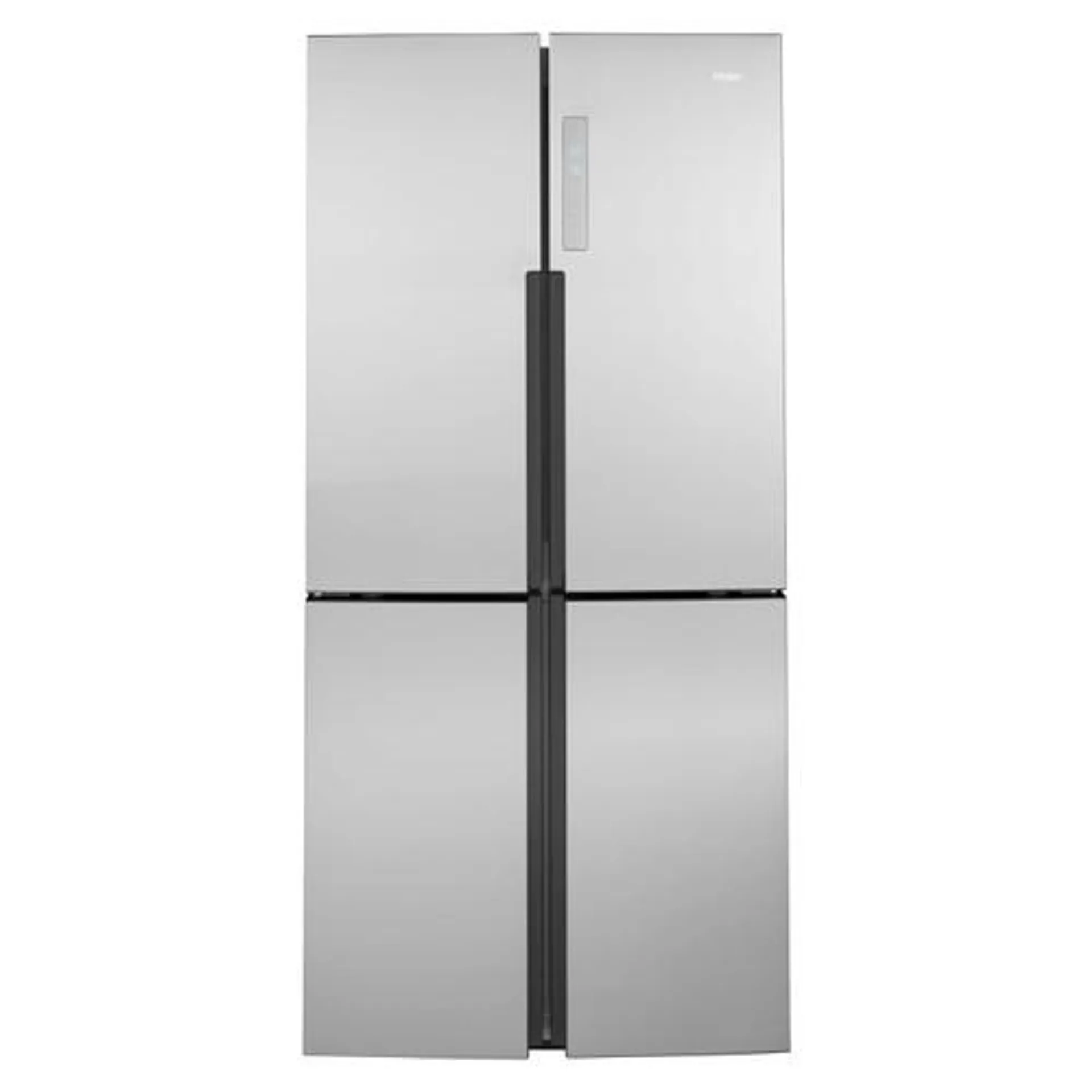 Haier 16.4 cu. ft. Quad French Door Freezer Refrigerator in Fingerprint Resistant Stainless Steel - QHE16HYPFS