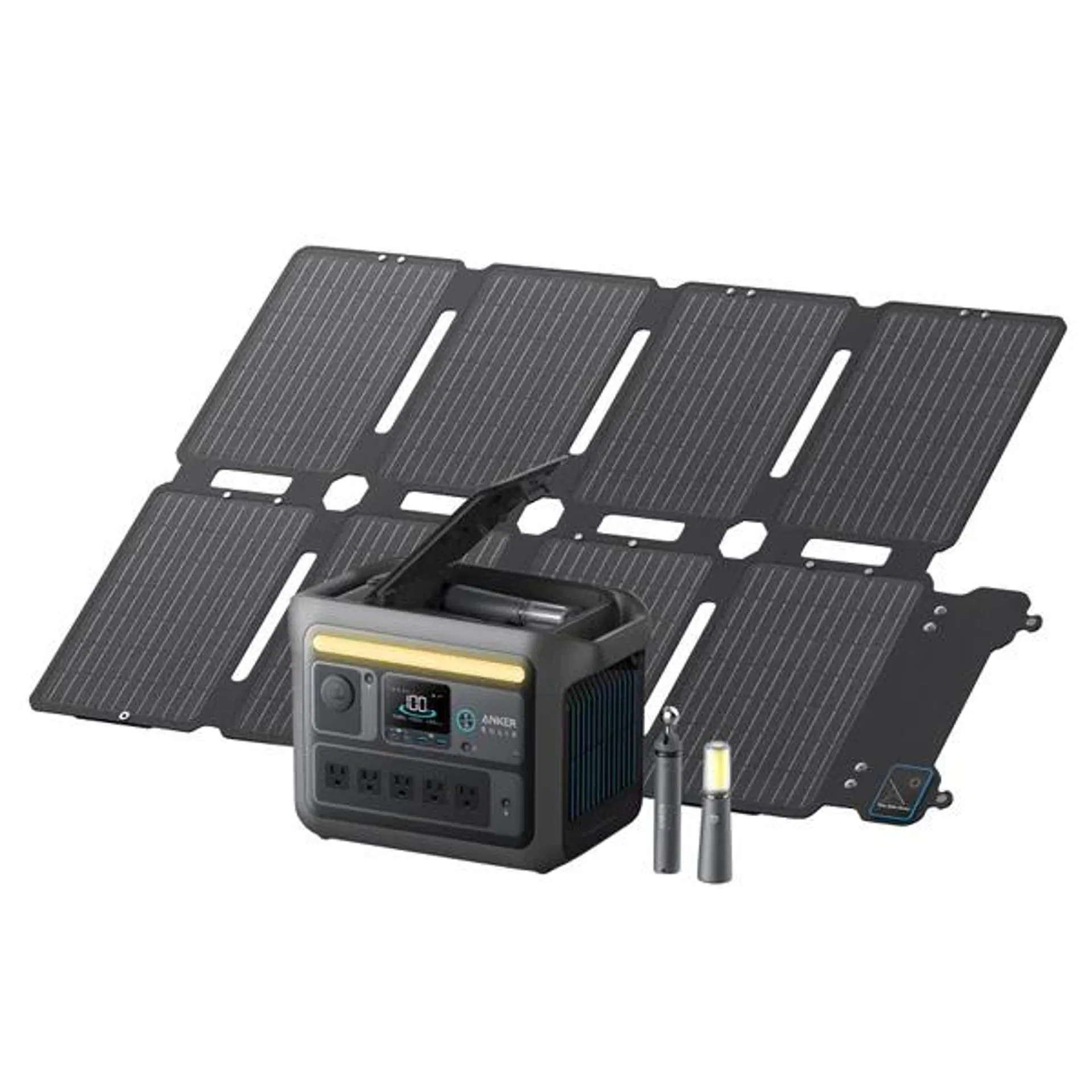 Anker SOLIX C800X Solar Generator with 100W Foldable Solar Panel