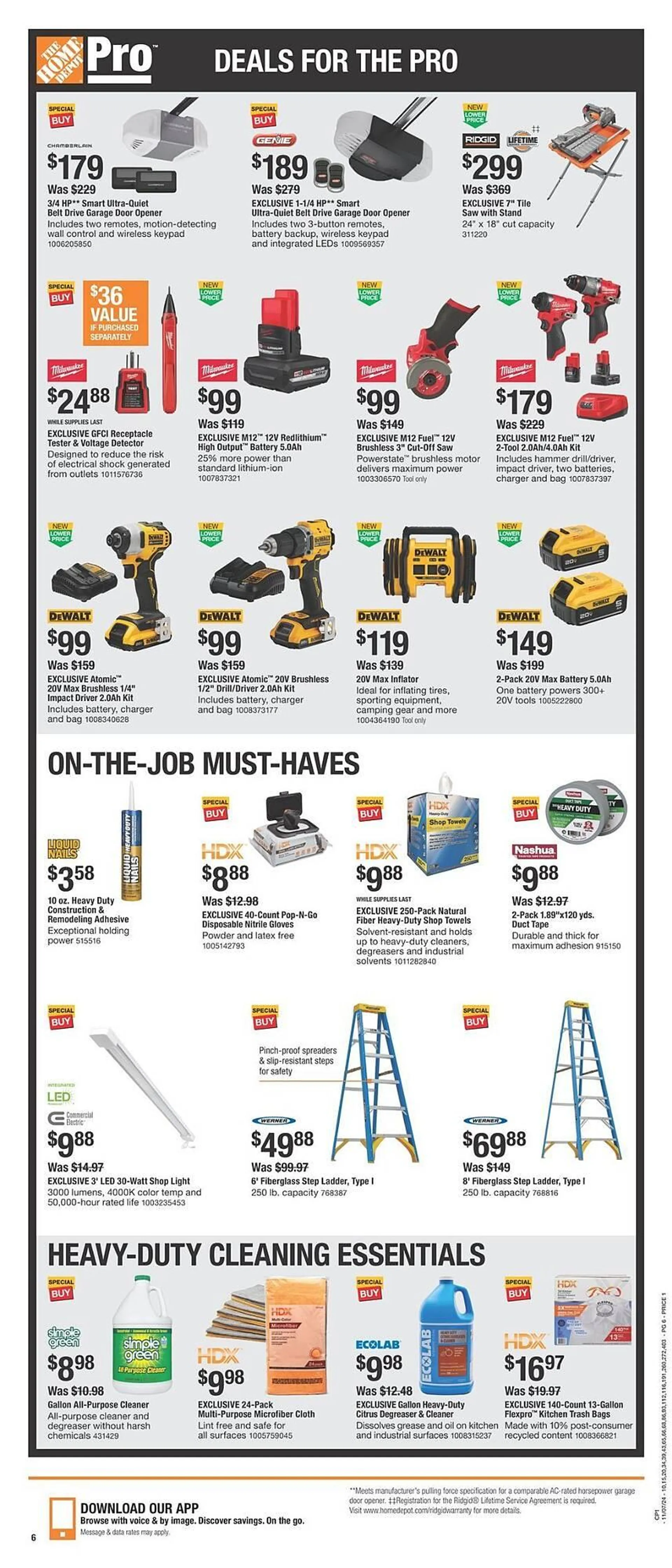 Weekly ad The Home Depot Weekly Ad from November 7 to November 27 2024 - Page 6