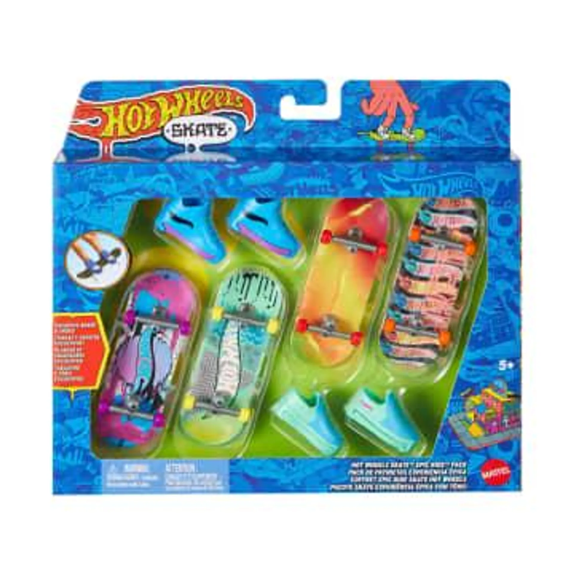 Hot Wheels Skate Tony Hawk Fingerboards & Skate Shoes Multipack