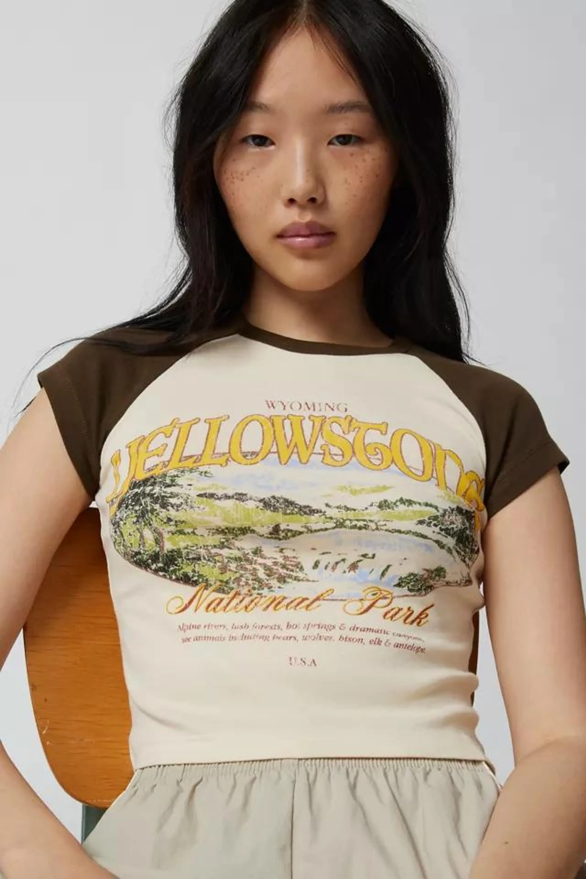 Yellowstone Raglan Baby Tee