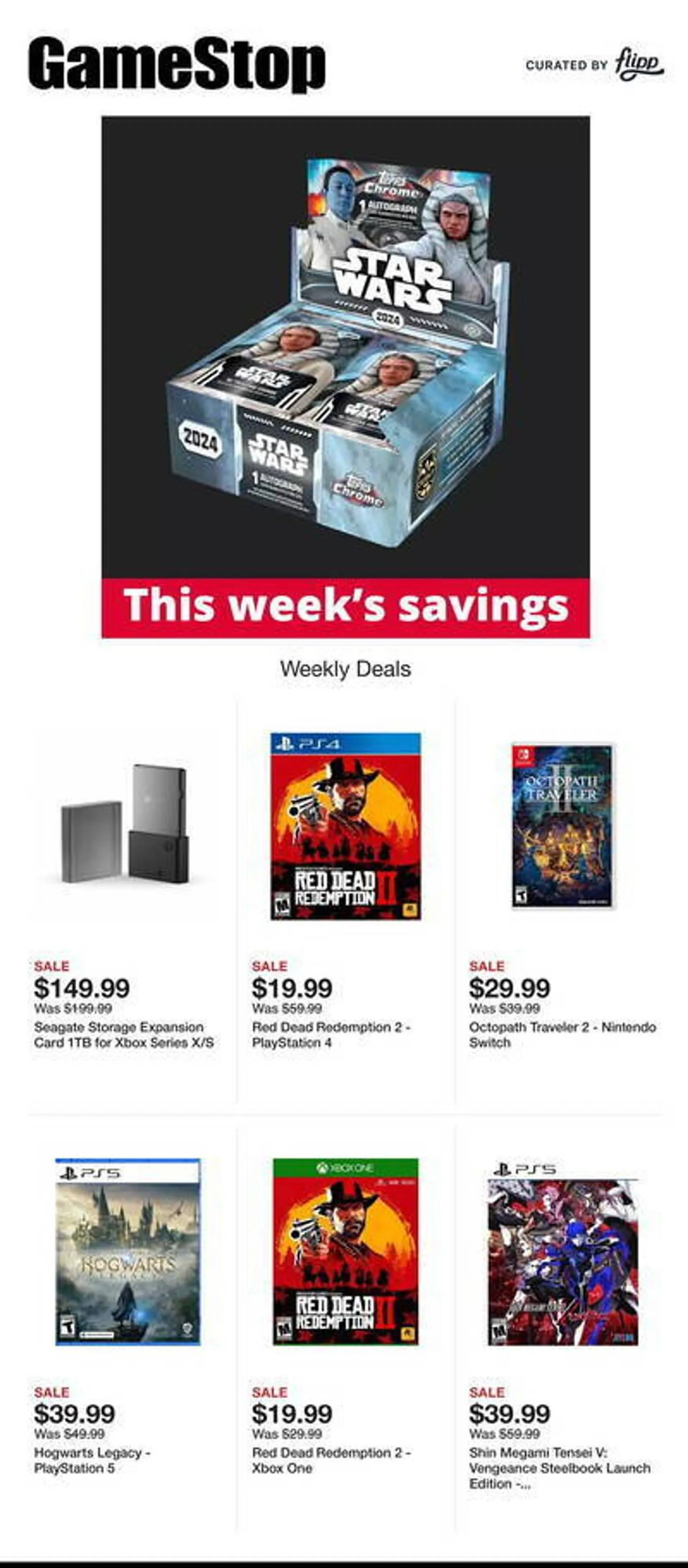 Game Stop Weekly Ad - 1