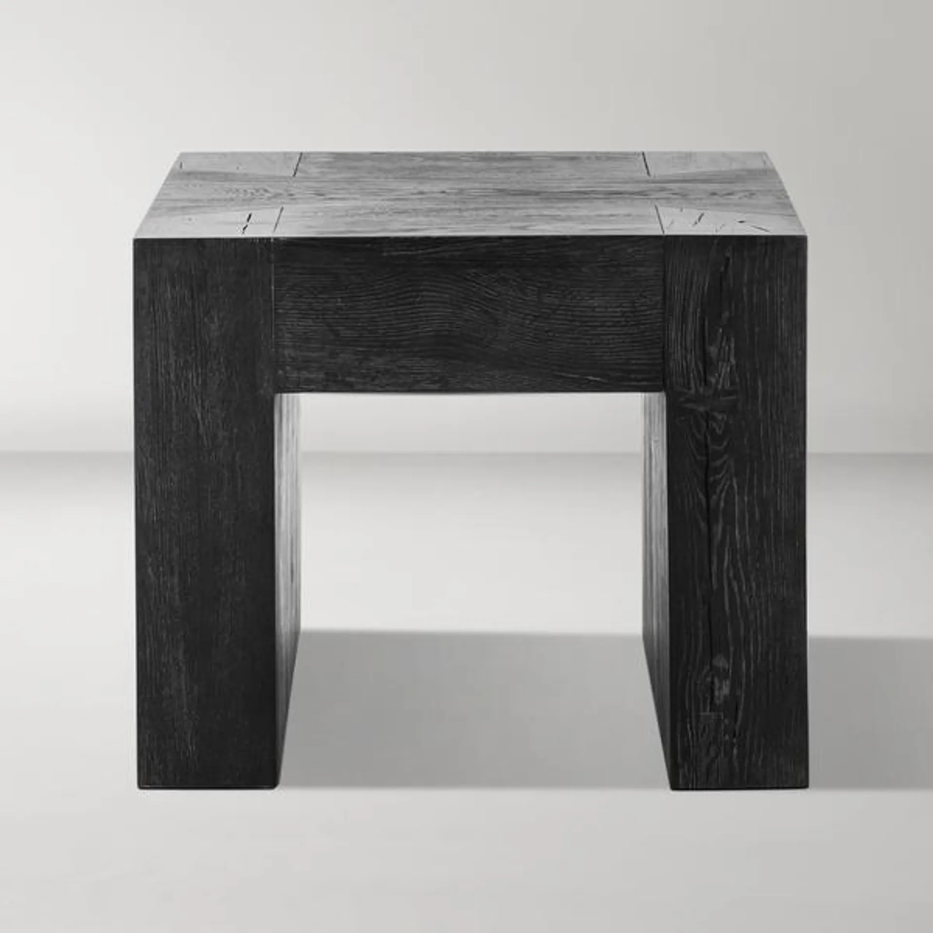 Bristol Reclaimed Oak 24" End Table - Black