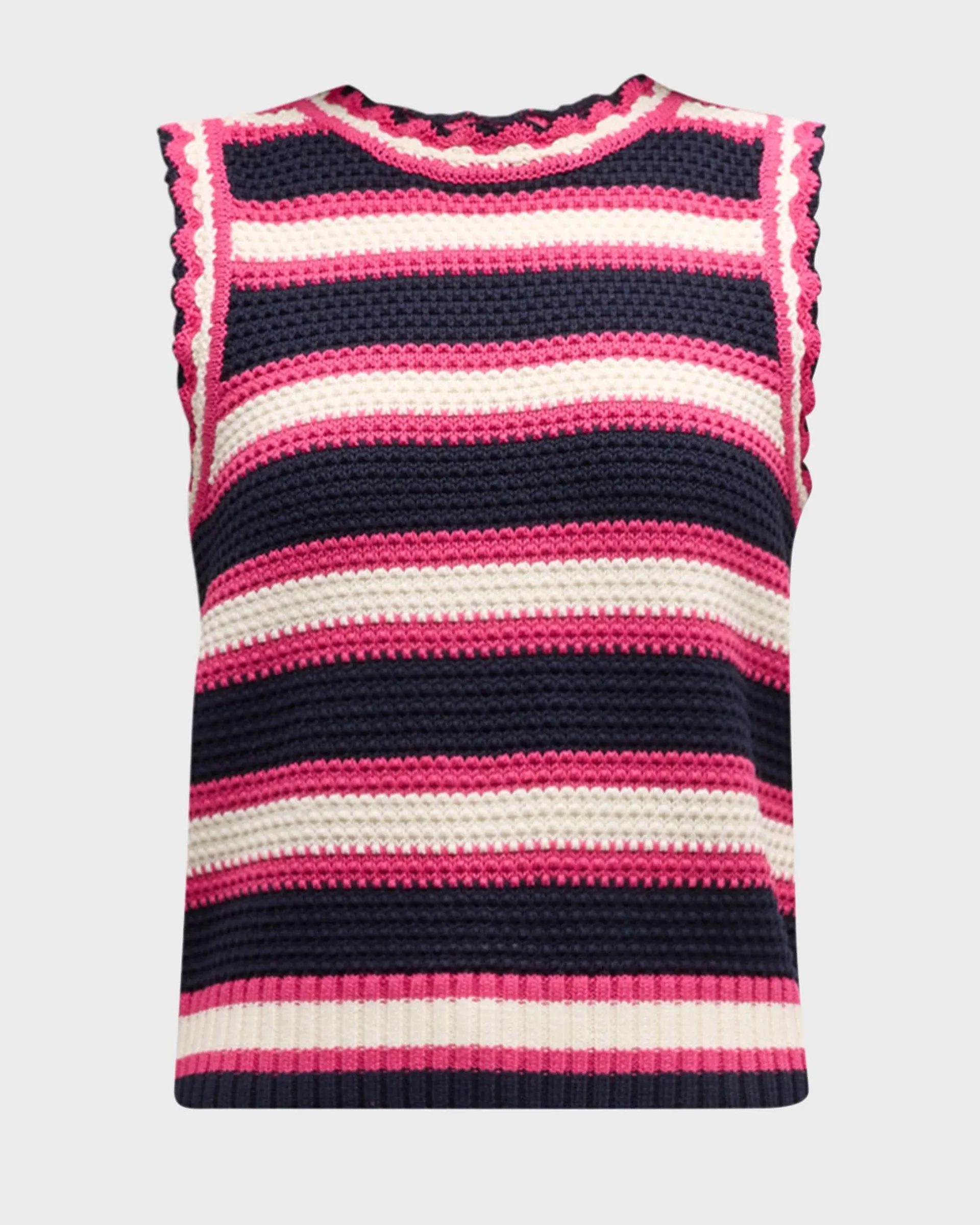 Jensie Striped Knit Vest