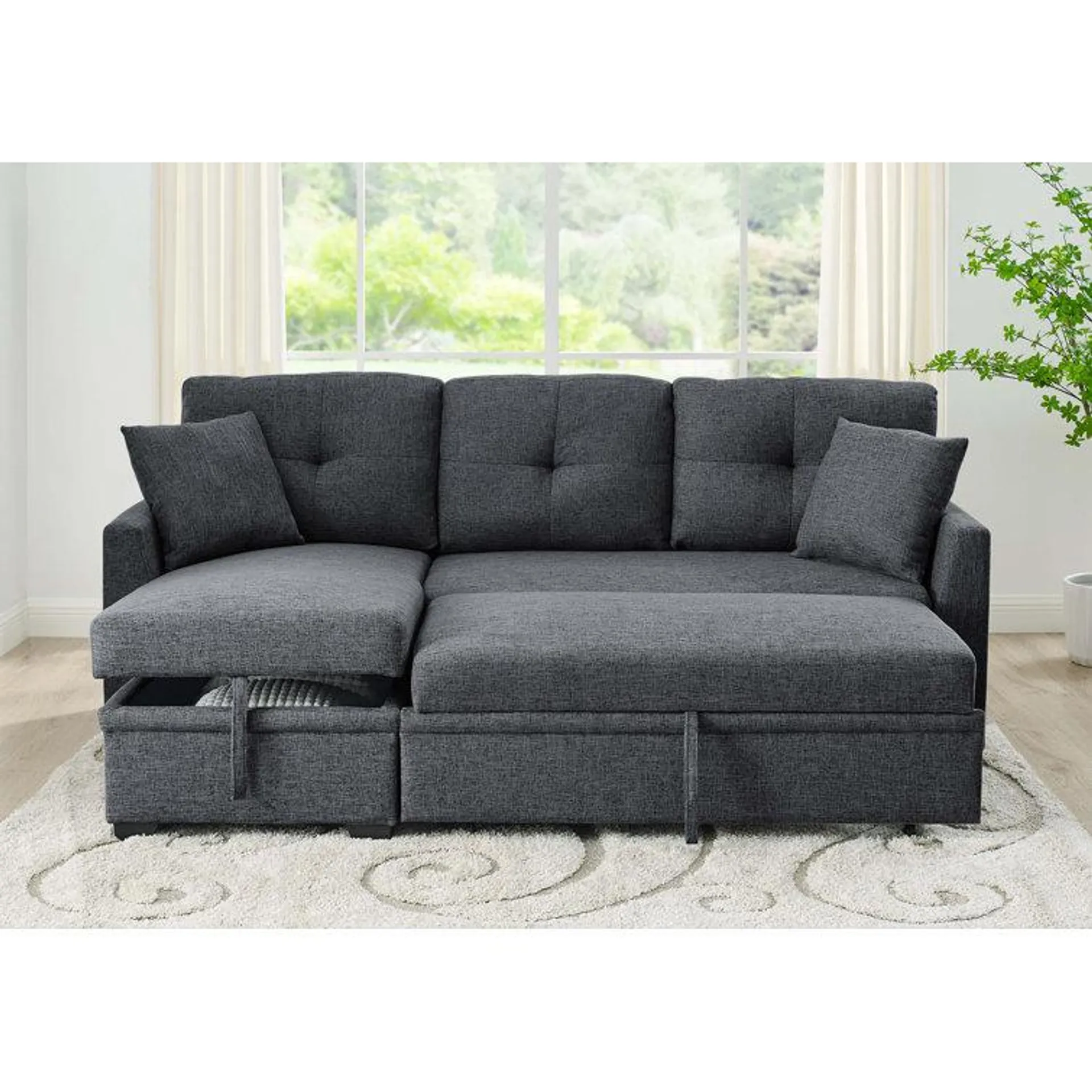 Barrientez 85'' Upholstered Sleeper Sofa