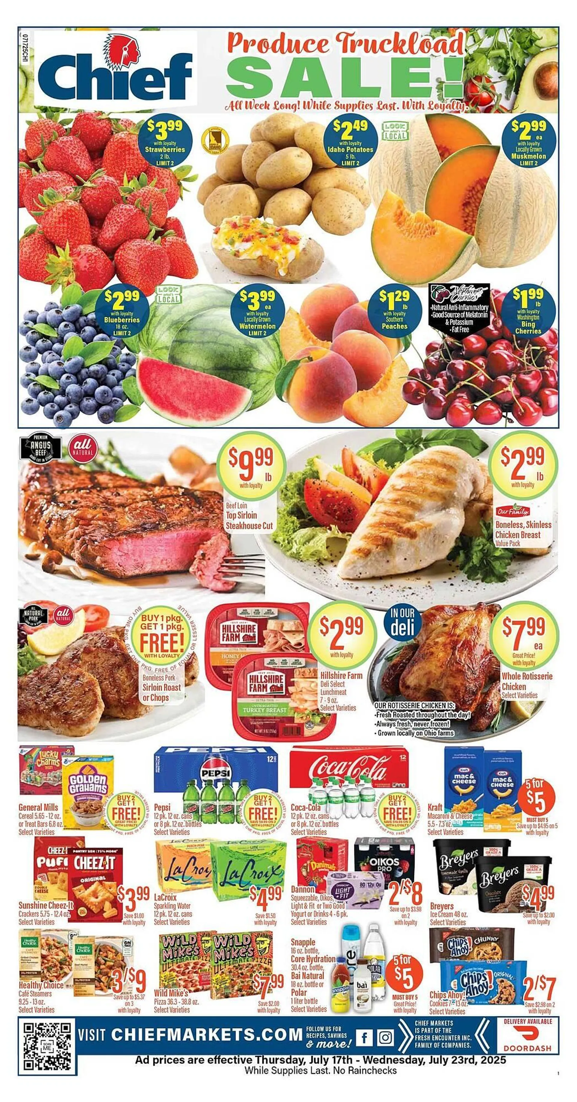 Weekly ad Chief Supermarket Weekly Ad from July 17 to July 23 2025 - Page 1